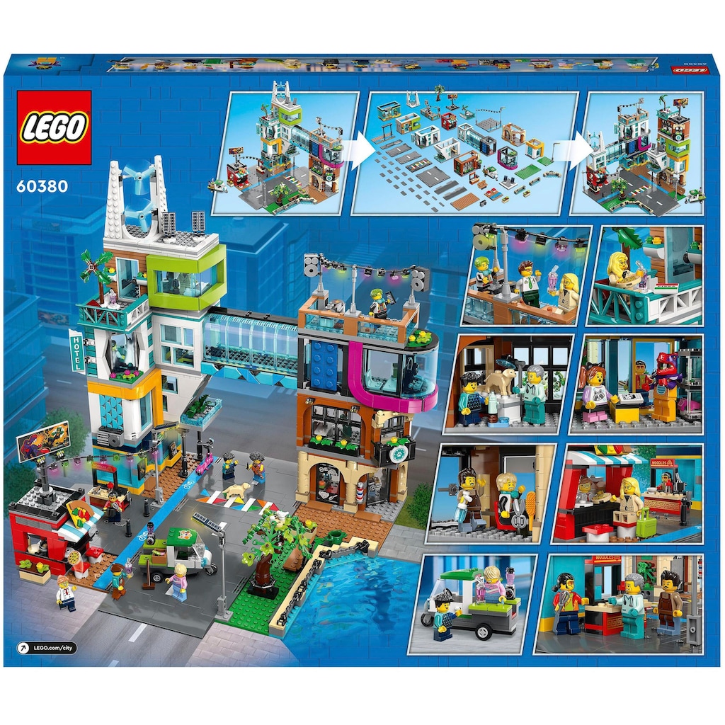 LEGO® Konstruktionsspielsteine »Stadtzentrum (60380), LEGO® City«, (2010 St.), Made in Europe