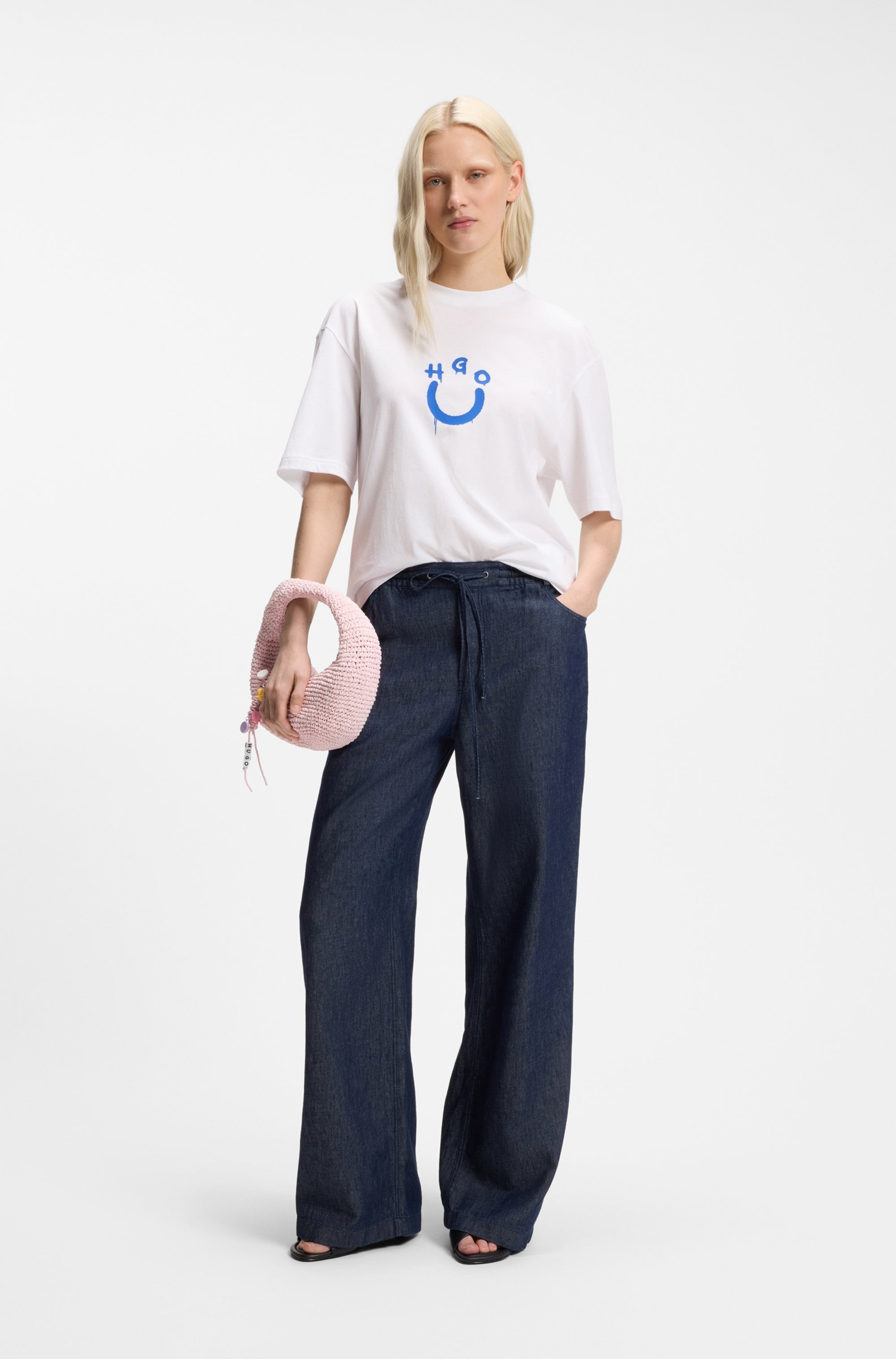 HUGO Blue T-Shirt »Norizom« Rundhalsausschnitt, reine Baumwolle, Regular Fit