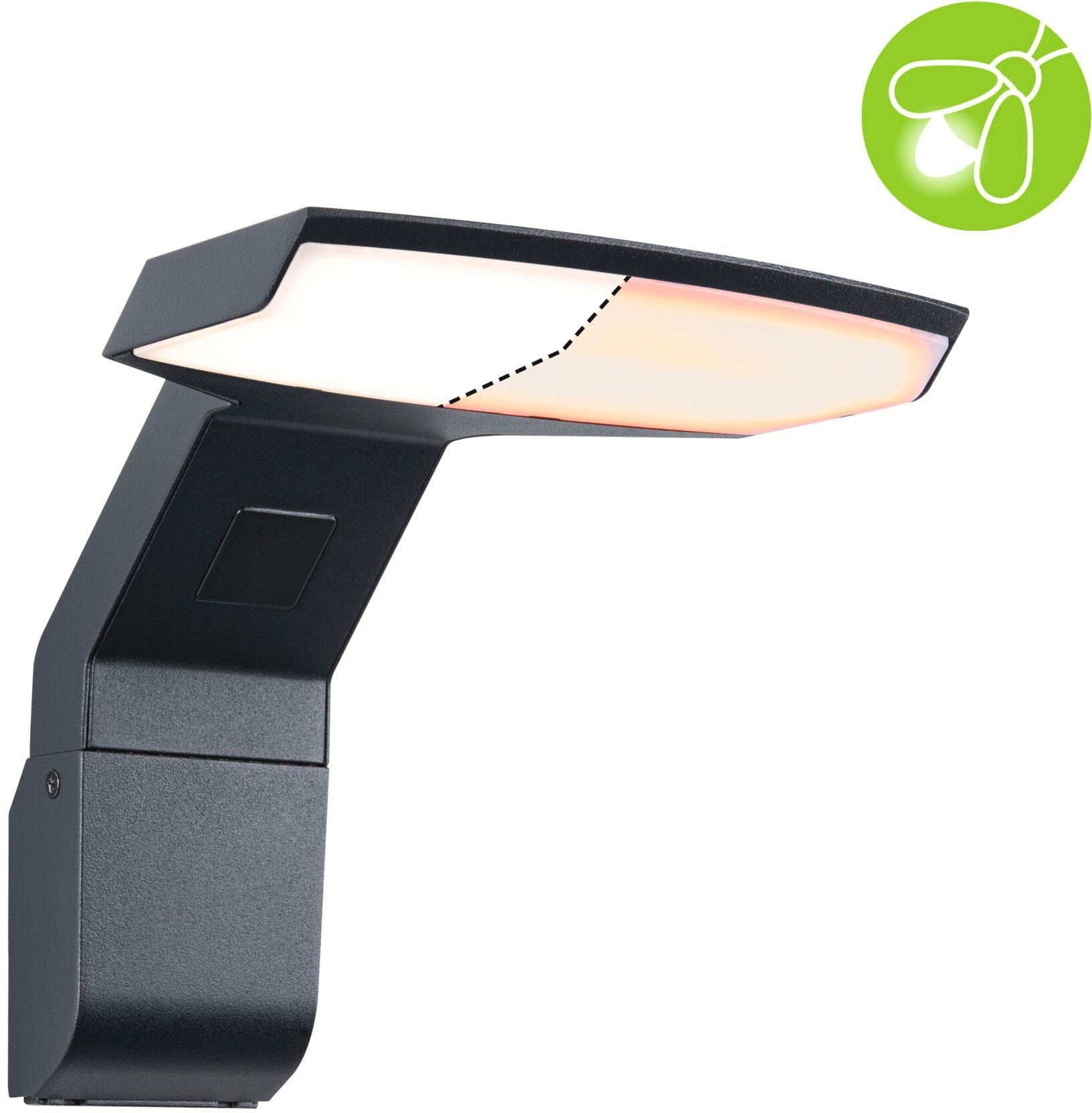 Paulmann LED Außen-Wandleuchte »Zenera 230V anthrazit 2.200 - 3.000 K«, 1 flammig, insektenfreundlich und seewasserresistent