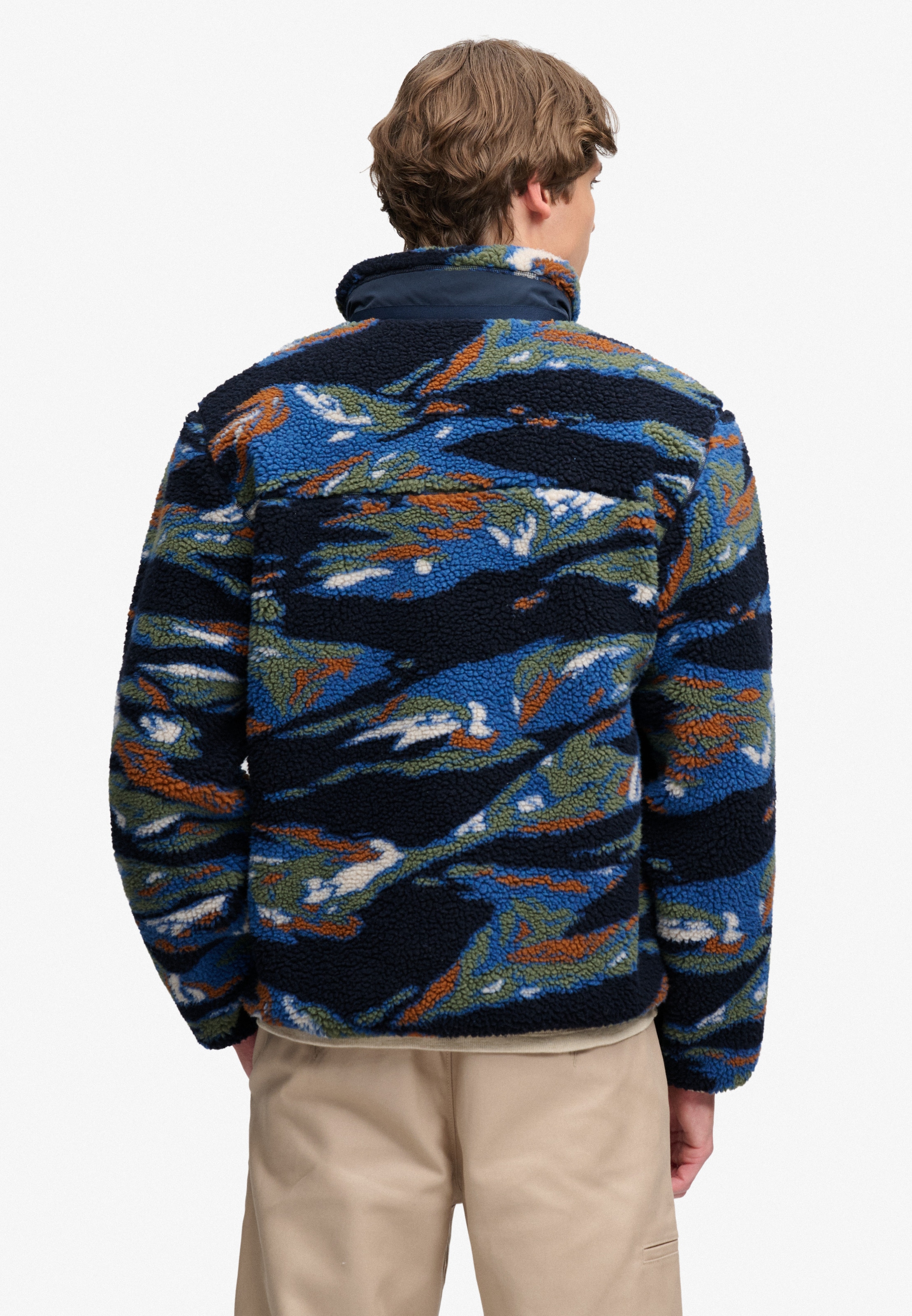 Superdry Sweatjacke »TERRAIN FLEECE ZIP THRU« Kunstfaser, relaxed fit