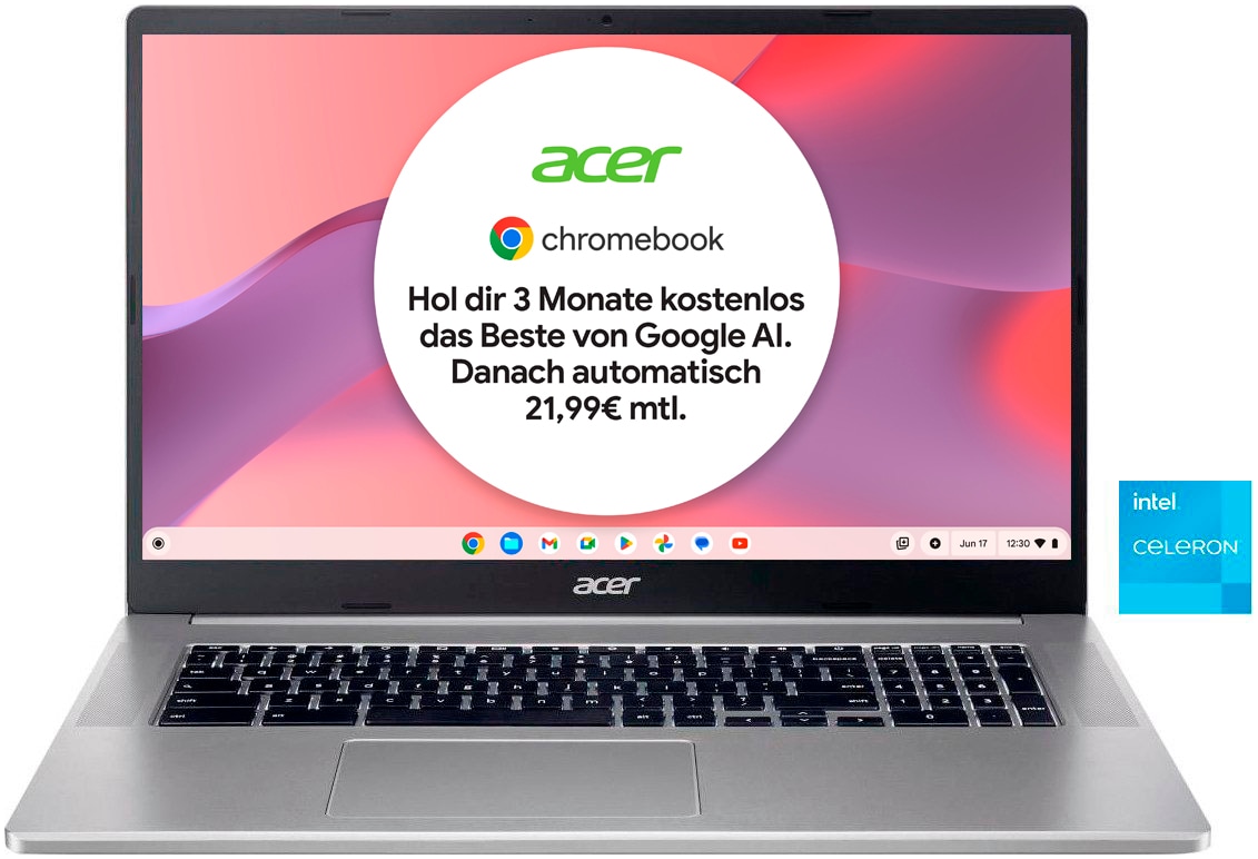 Acer Chromebook »CB317-1H-C680«, 43,94 cm, / 17,3 Zoll, Intel, Celeron, UHD Graphics, 128 GB SSD