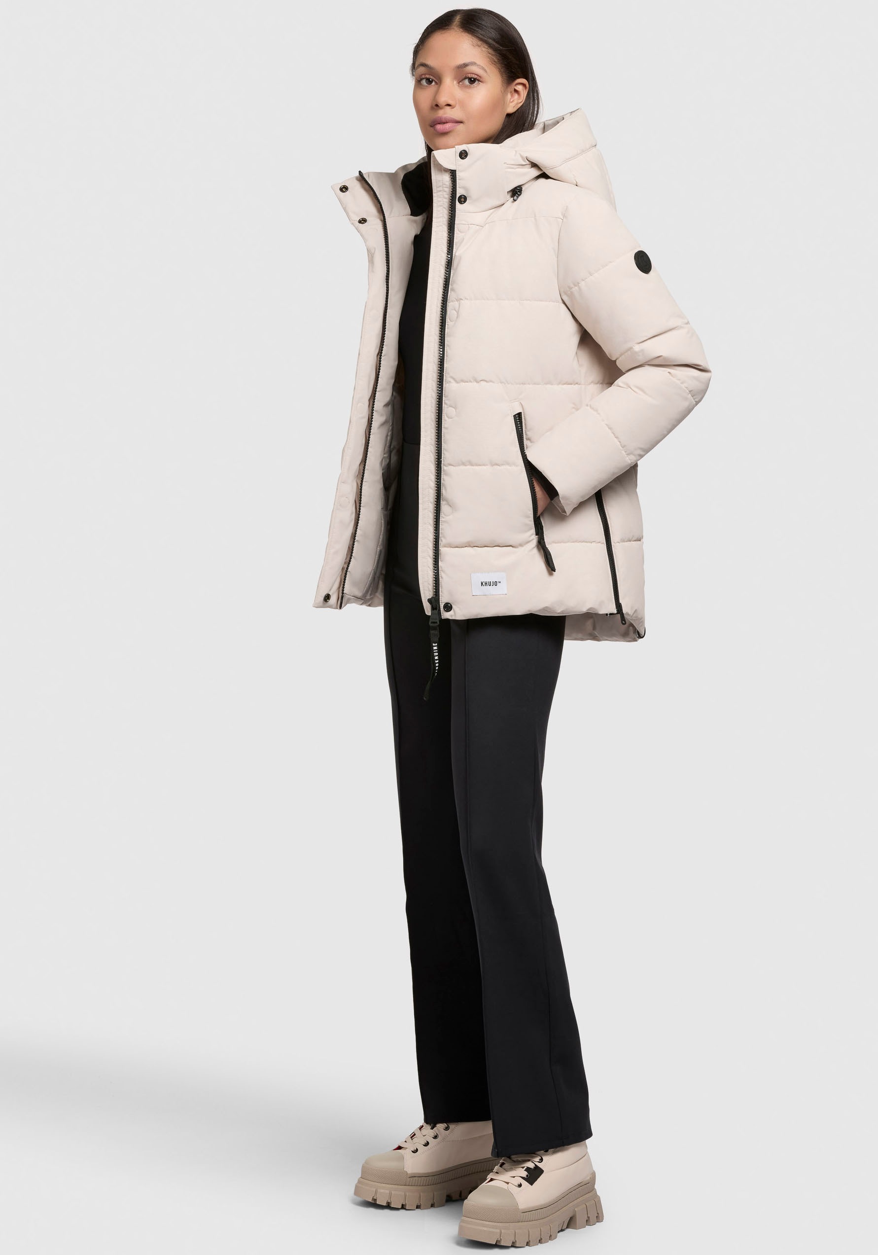 khujo Steppjacke »MANC«, mit Kapuze