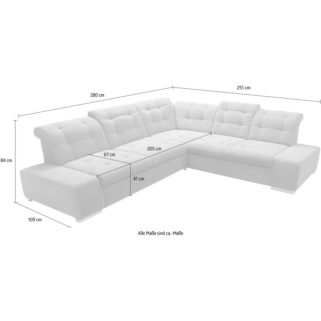 sit&more Ecksofa »Pale«