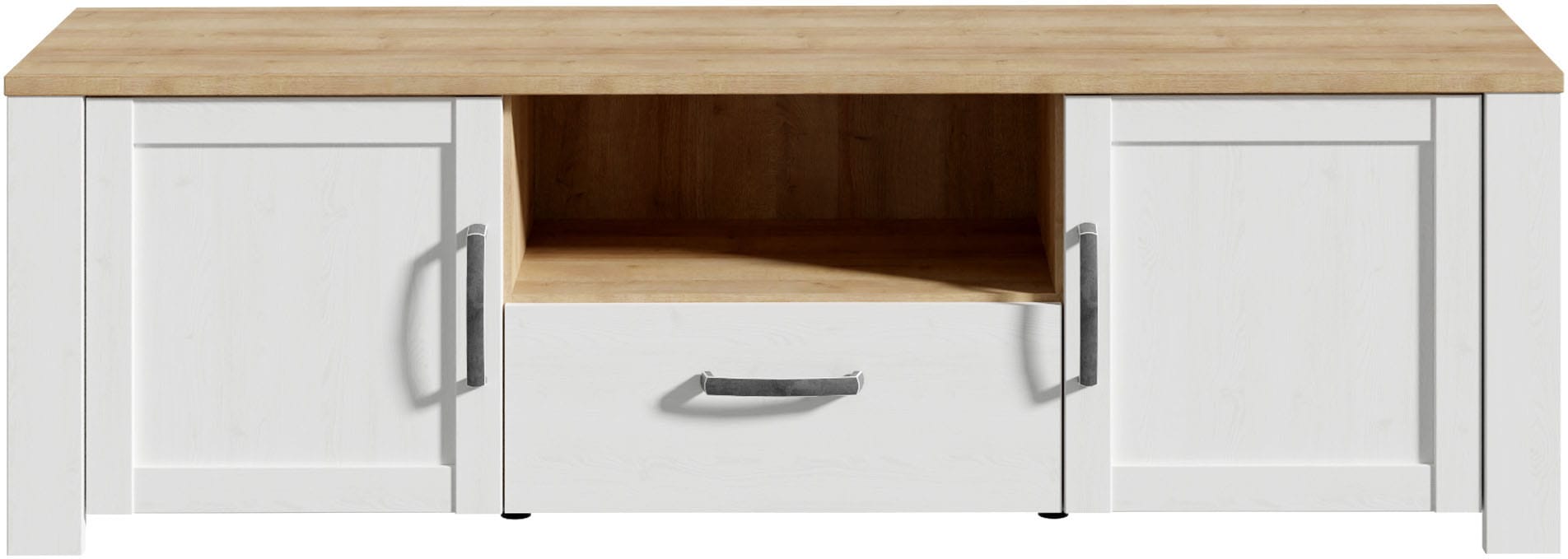 FORTE TV-Board »Bohol TV-Schrank, Stauraum, 2 farbiges Dekor, landhaus« B/H/T 166,1/51,8/42cm, 2 Türen, 1 SK