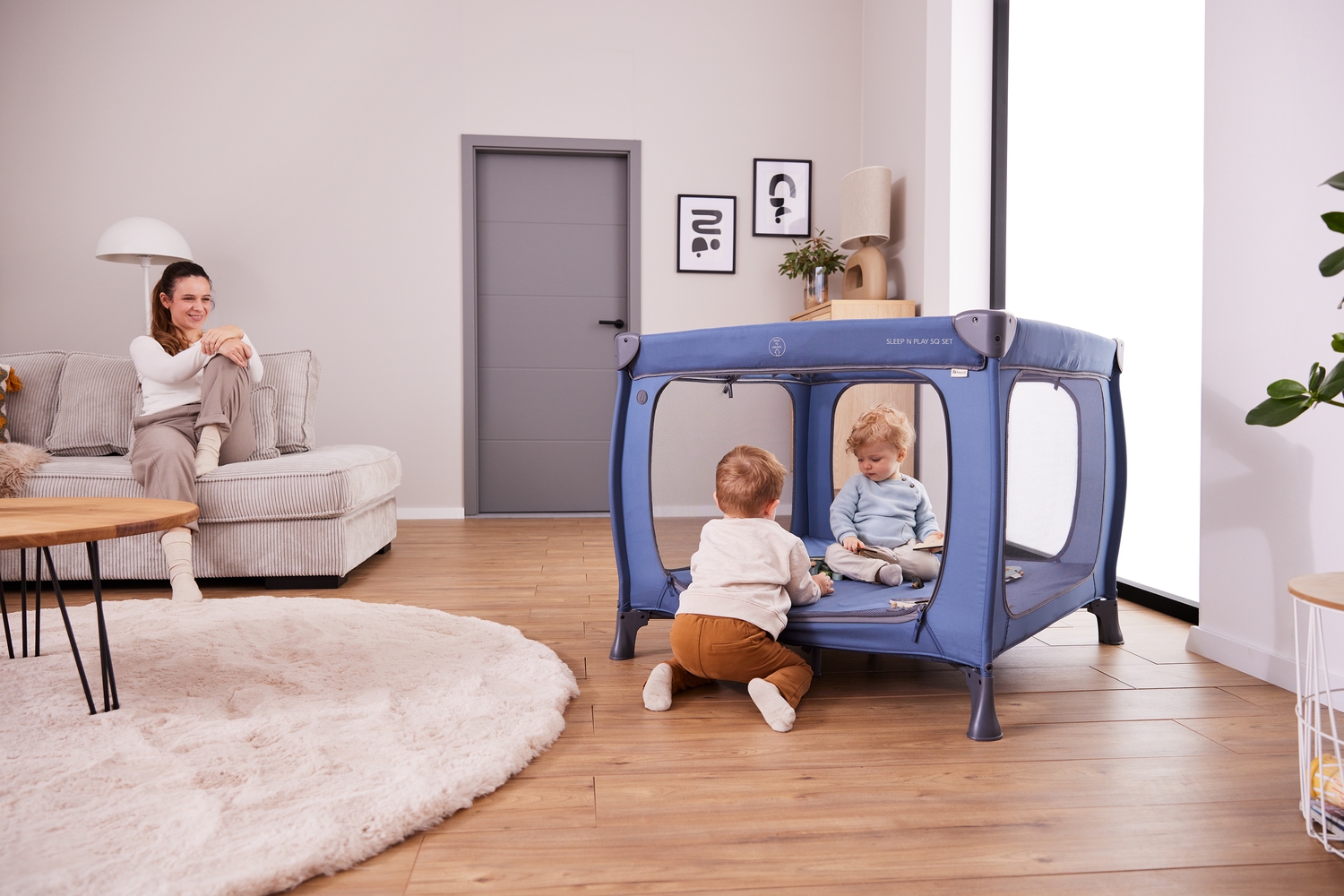 Hauck Baby-Reisebett »Sleep N Play SQ, Set dark blue«, inklusive Schaumstoff-Matratze