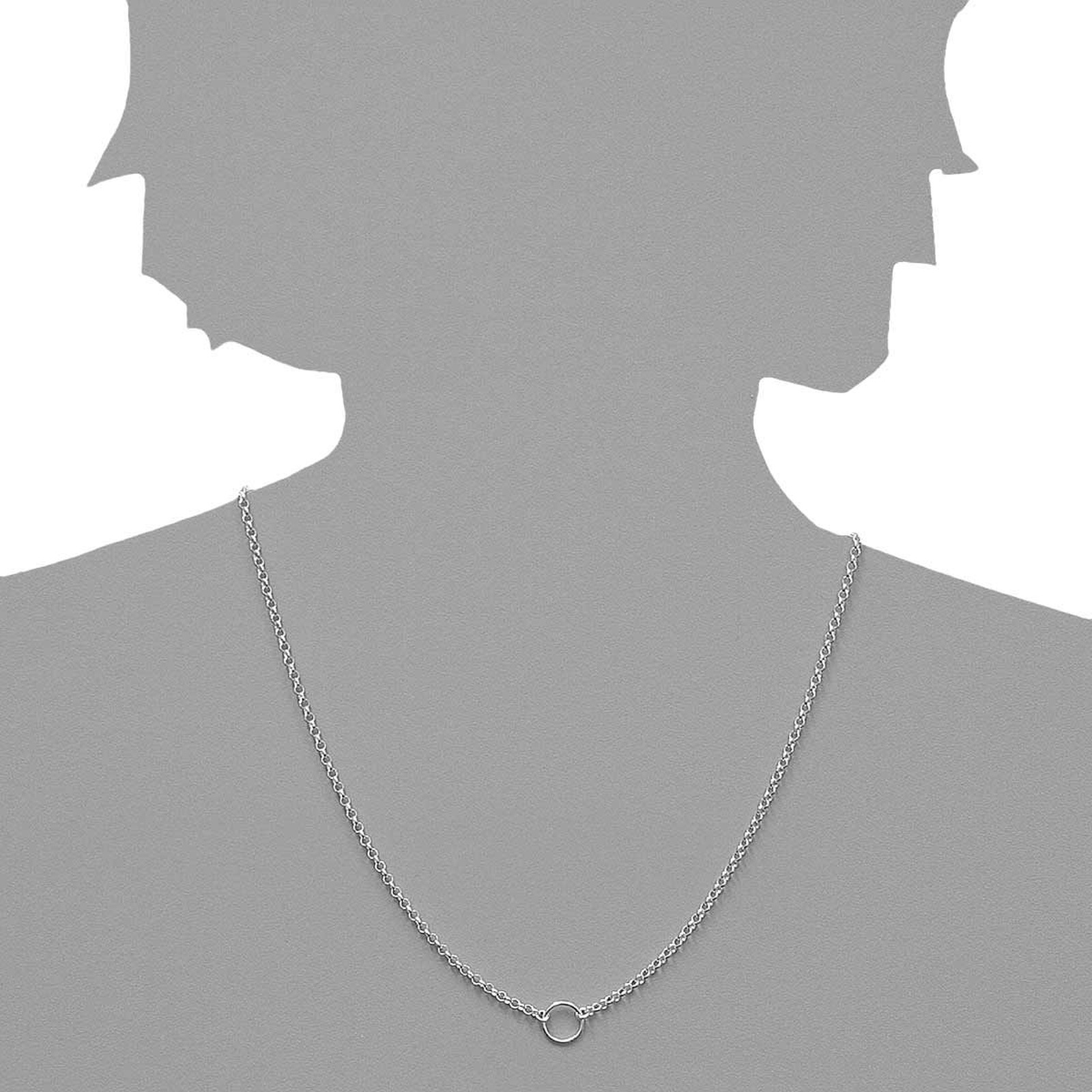 OSTSEE-SCHMUCK Kette ohne Anhänger »- Charmskette - Silber 925/000 -,«