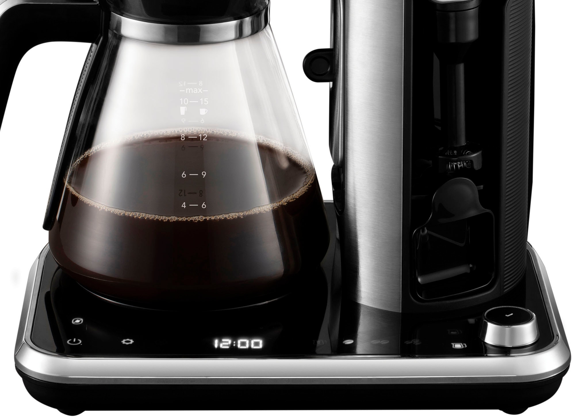 RUSSELL HOBBS Filterkaffeemaschine »Attentiv 26230-56 Coffee Bar«, 1,25 l Kaffeekanne, Papierfilter, 1x4