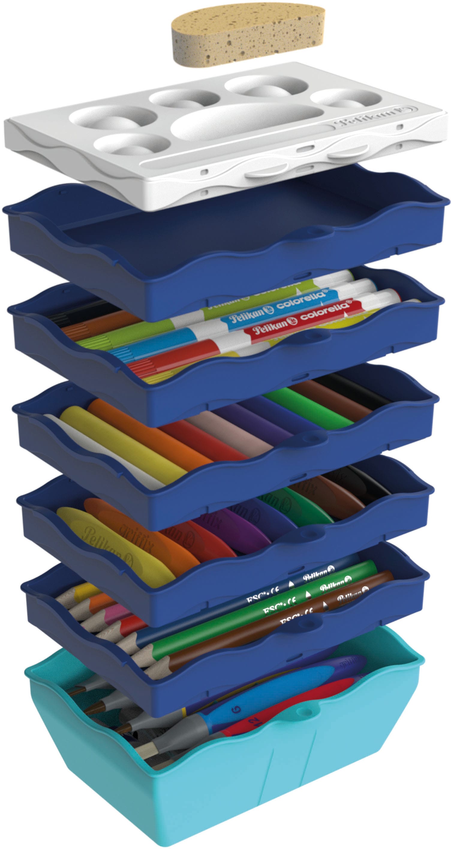 Pelikan Kreativset »Kreativfabrik - Supertower«, Inklusive Tragetasche, Made in Germany