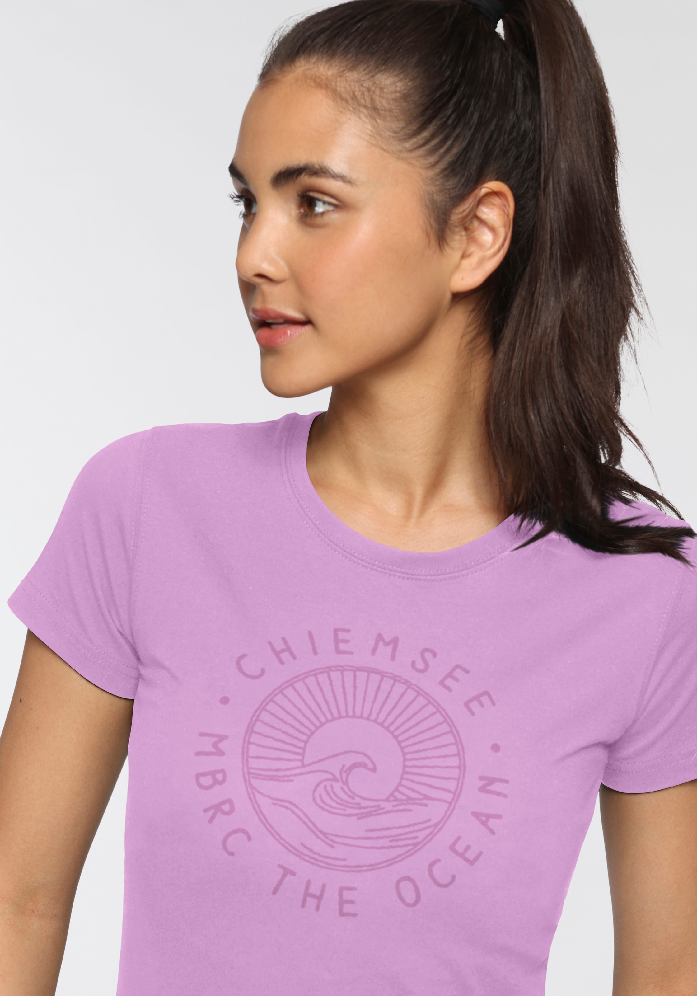 Chiemsee T-Shirt Packung, 2 figurbetonte Passform, Kurzarm, mit Frontdruck, Rundhalsausschnitt