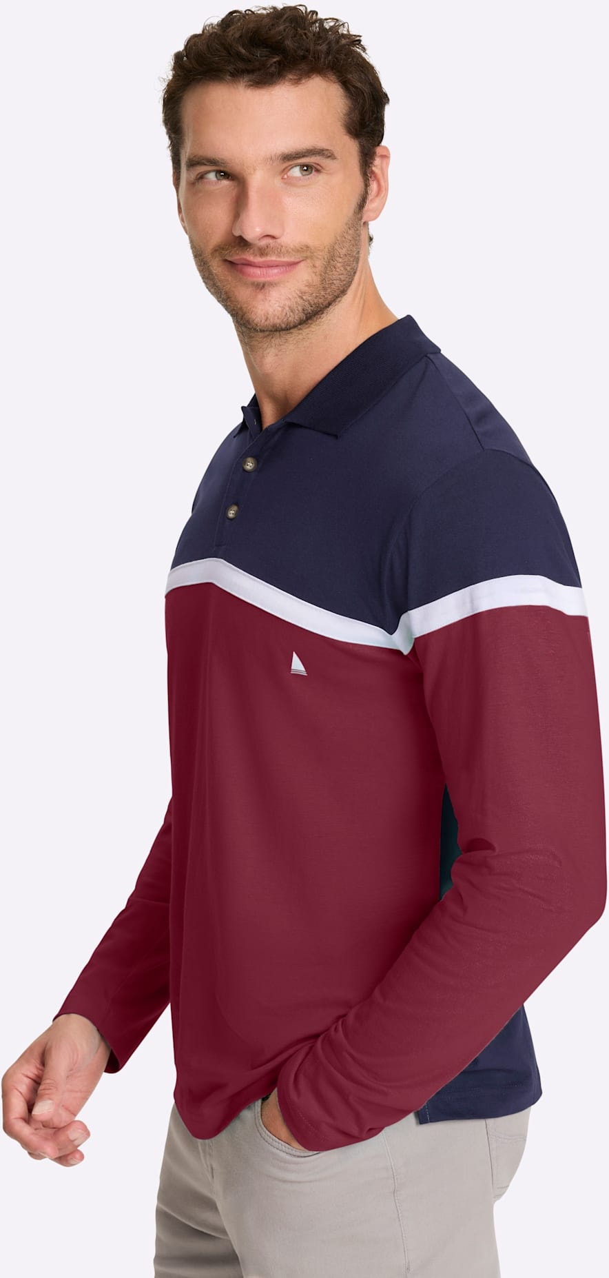 Catamaran Langarmshirt »Langarm-Poloshirt« 1 tlg.