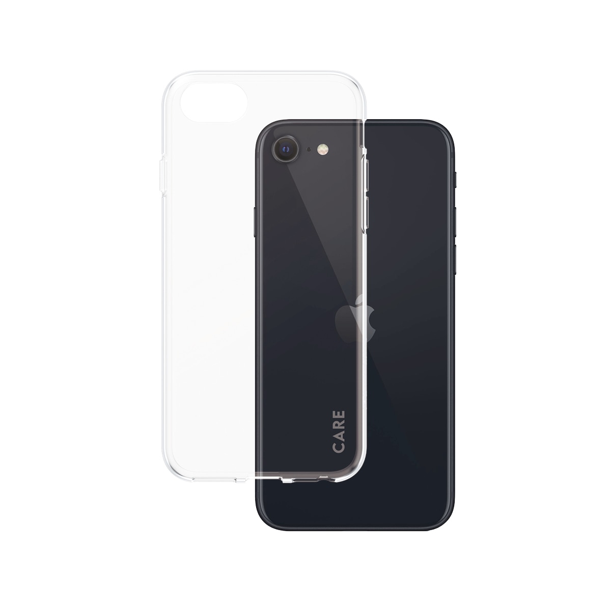 CARE by PanzerGlass Handyhülle »SLIM X-RAY CASE für Apple iPhone 7/8/SE«, iPhone 7 / 8-iPhone SE (2020)-iPhone SE (2. Gen), Backcover, Schutzhülle, Handyschutzhülle, Case, Schutzcase, stoßfest