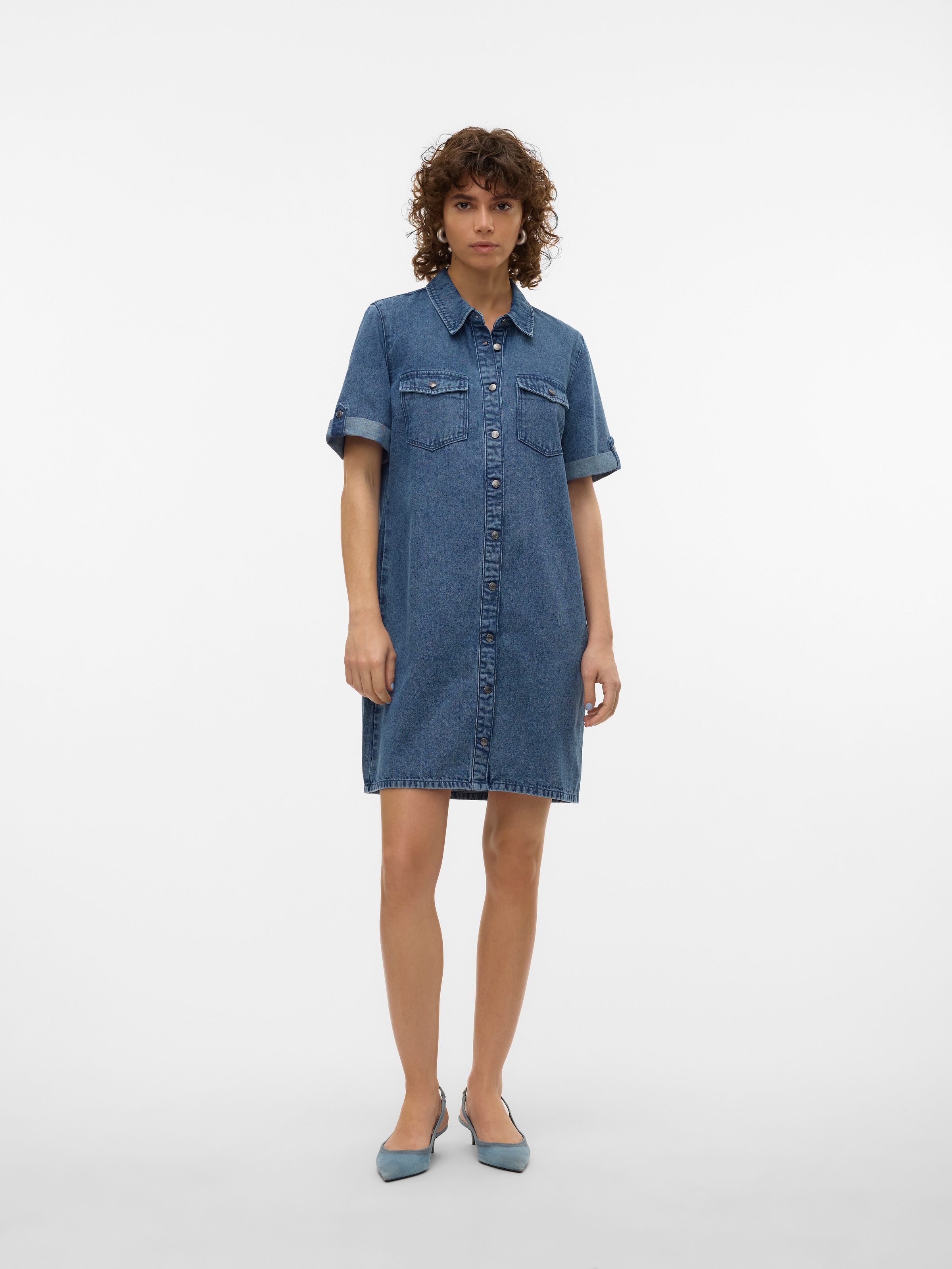 Vero Moda Jeanskleid »VMJENNIE SS SHORT DENIM DRESS NOOS«