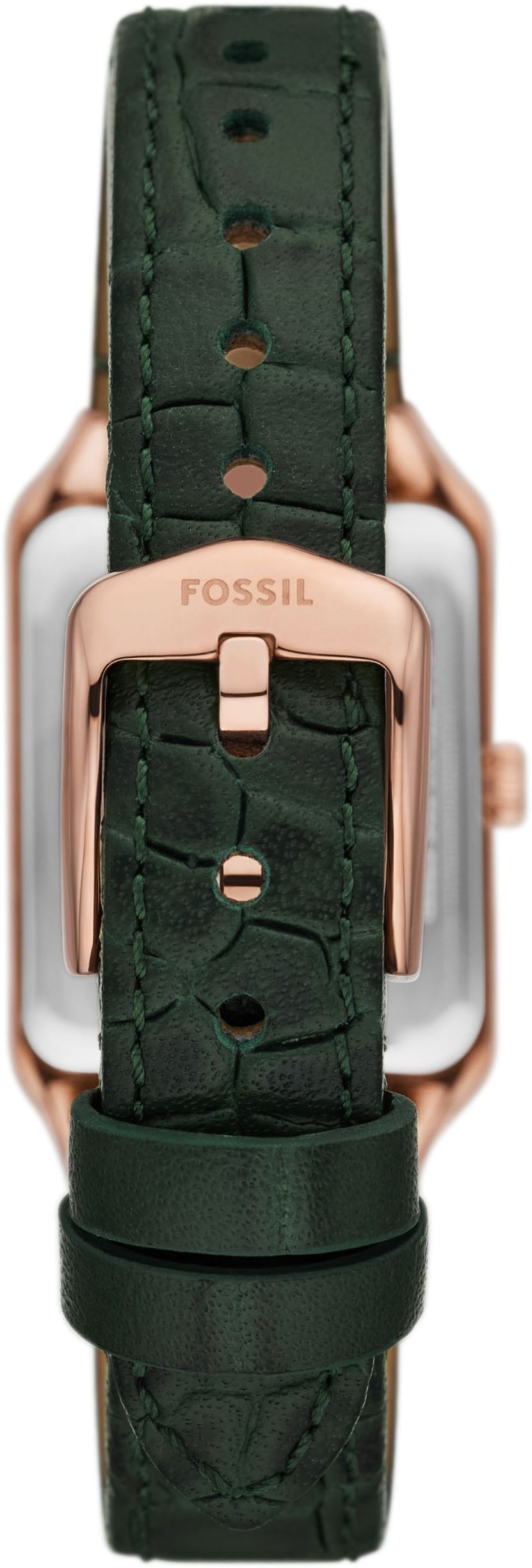 Fossil Quarzuhr »RAQUEL«, Armbanduhr, Damenuhr, Lederarmband, analog, Tag