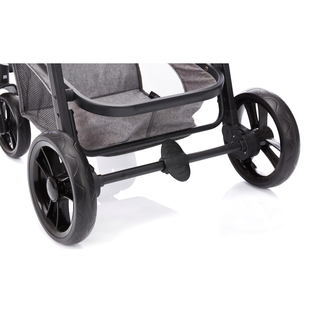 Fillikid Kombi-Kinderwagen »Panther, hellgrau«, 22 kg, mit Babyschale; Kinderwagen