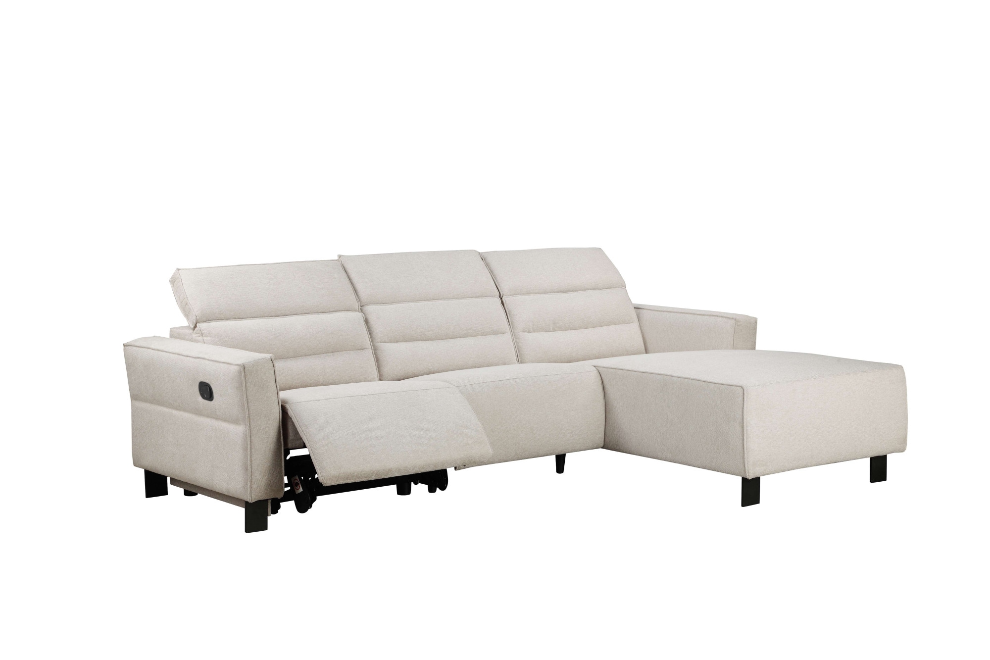 Places of Style Ecksofa »Carpari, L-Form, 263 cm, manuelle o. elektrische Relaxfunktion,«, USB A/C und Kopfteilverstellung