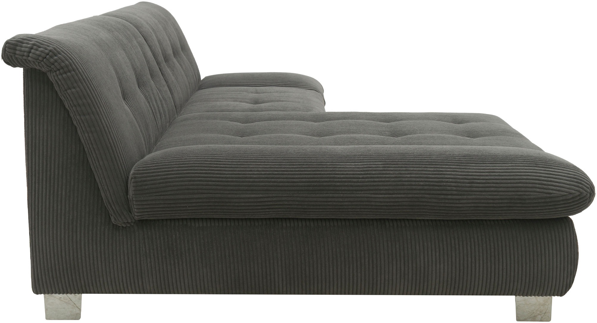 DOMO collection Ecksofa »100031 kompakte Stellmaße, komfortabel und bequem, L-Form«, wahlweise mit Bettfunktion und Armteilverstellung. Breite 234cm