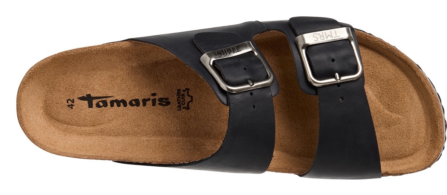 Tamaris Pantolette  Hausschuh, Bequemschuh mit Logo-Schriftzug, für Herren