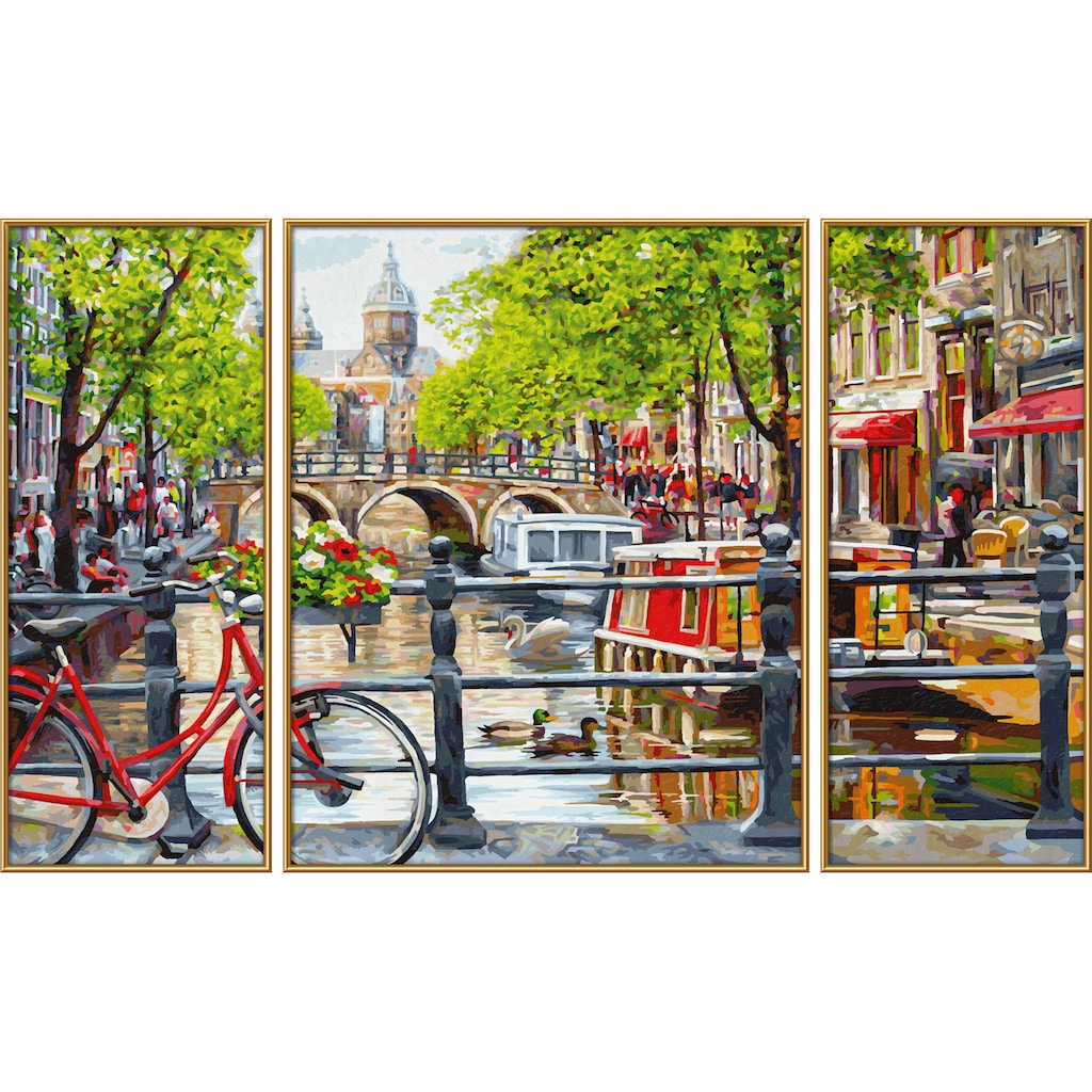 Schipper Malen nach Zahlen »Meisterklasse Triptychon - Amsterdam«