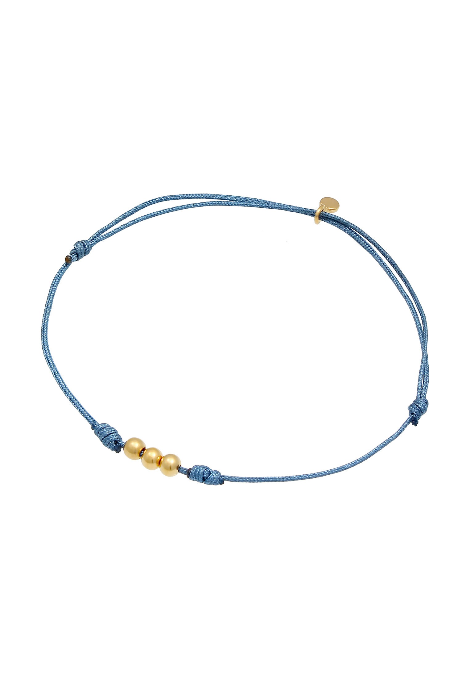 Elli Armkette »Armband Textil Nylon Kugeln Bead 925 Silber«