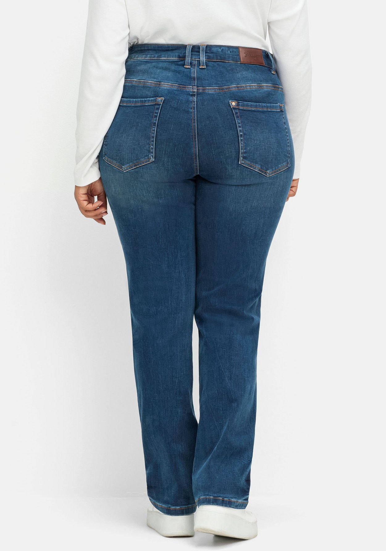Sheego Gerade Jeans »Gerade Stretch-Jeans mit Bodyforming-Effekt«