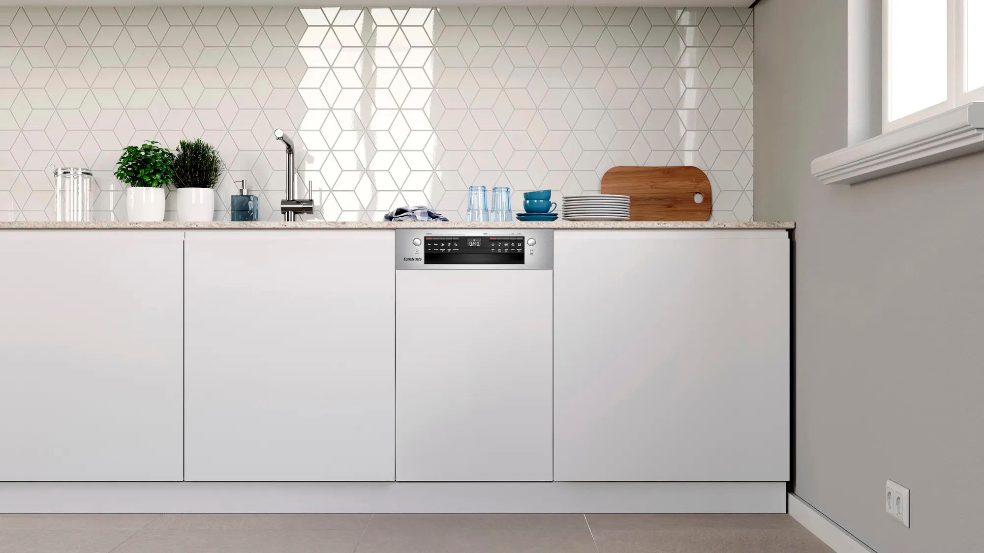 Constructa teilintegrierbarer Geschirrspüler »CP6IS01HKE« 10 Maßgedecke