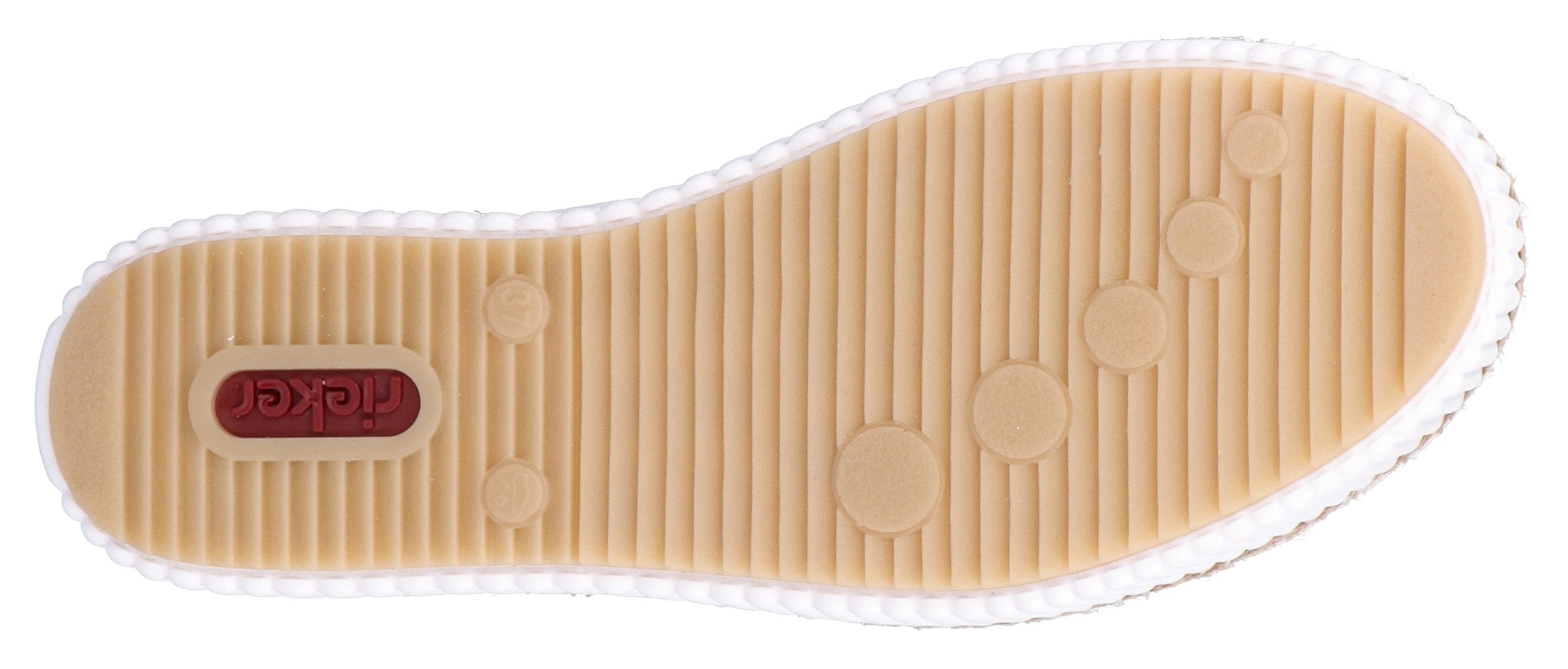 Rieker Sneaker, mit modischer Ziernaht, Freizeitschuh, Halbschuh, Schnürschuh