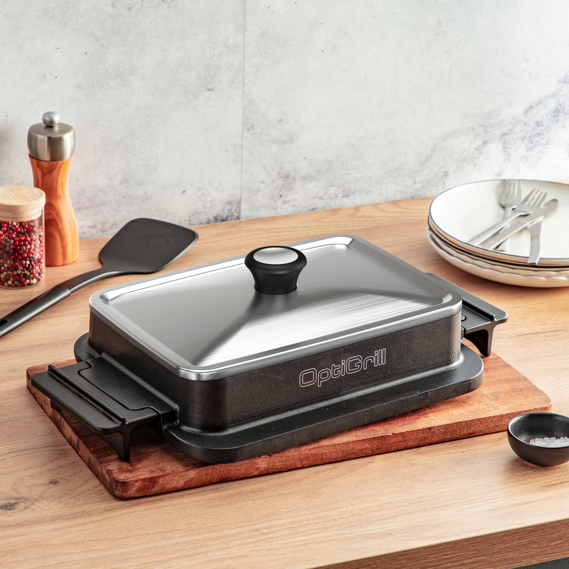 Tefal Deckel »XA7318« OptiGrill Zubehör, kompatibel mit Tefal Backschale, zum Warmhalten