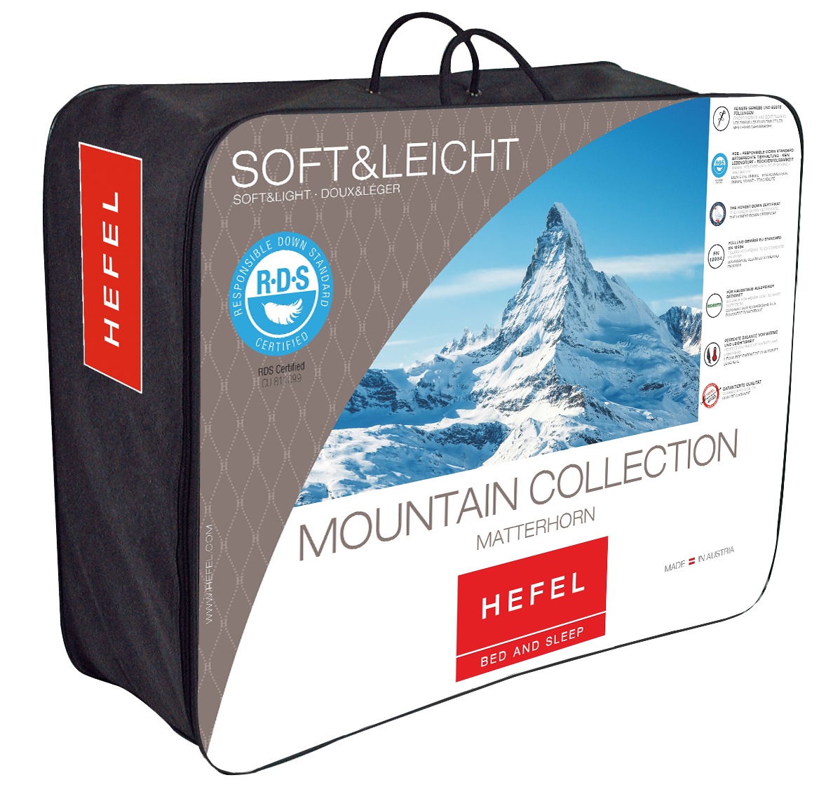 Hefel 3-Kammer-Kopfkissen »Matterhorn, Stützkomfort soft«, (1 St.)