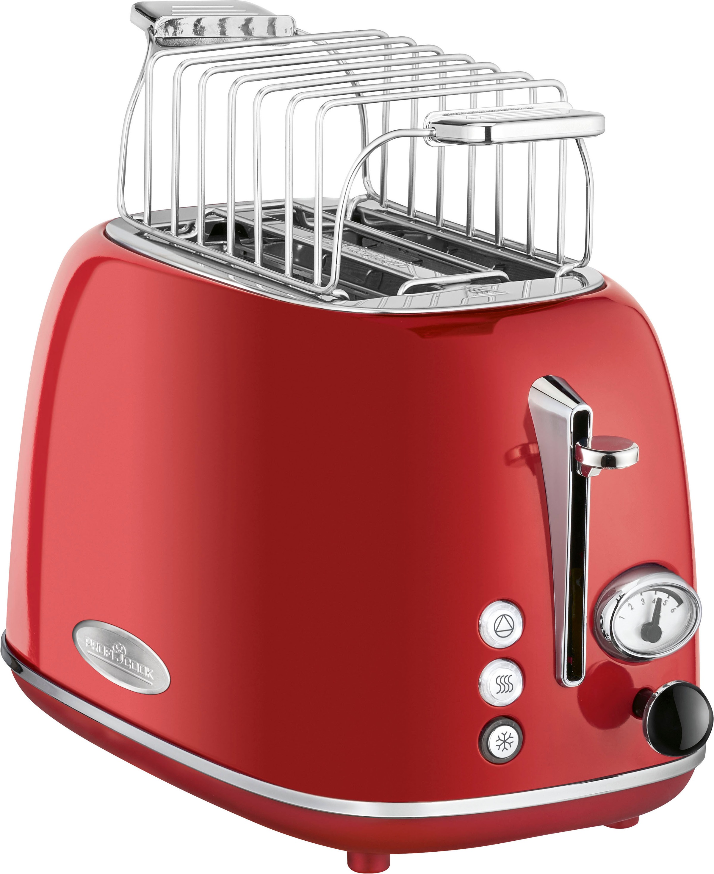 ProfiCook Toaster »PC-TA 1193«, 2 kurze Schlitze, für 2 Scheiben, 815 W, rot kaufen