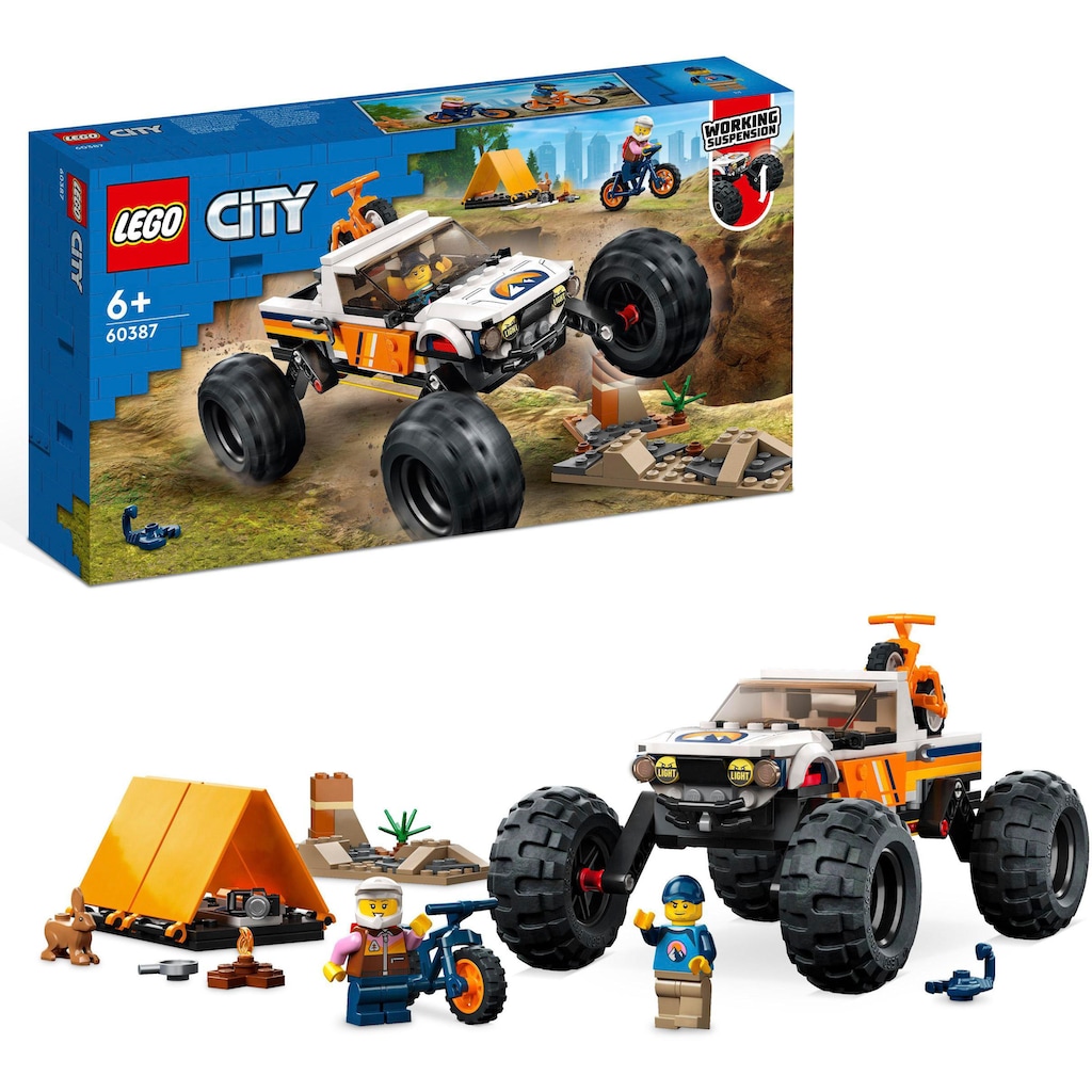 LEGO® Konstruktionsspielsteine »Offroad Abenteuer (60387), LEGO® City«, (252 St.)