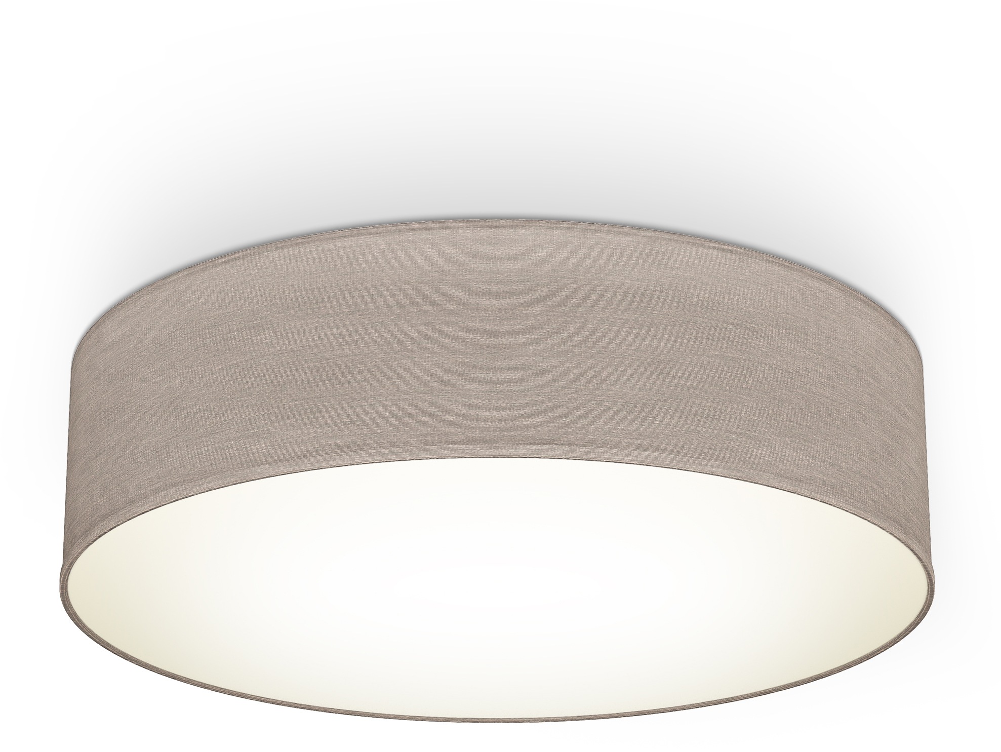 Garantie Jahren taupe LED Textilschirm B.K.Licht Stoff kaufen XXL Schlafzimmer 3 mit online Deckenlampe | Wohnzimmer 2 2xE27 flammig-flammig, Deckenleuchte,