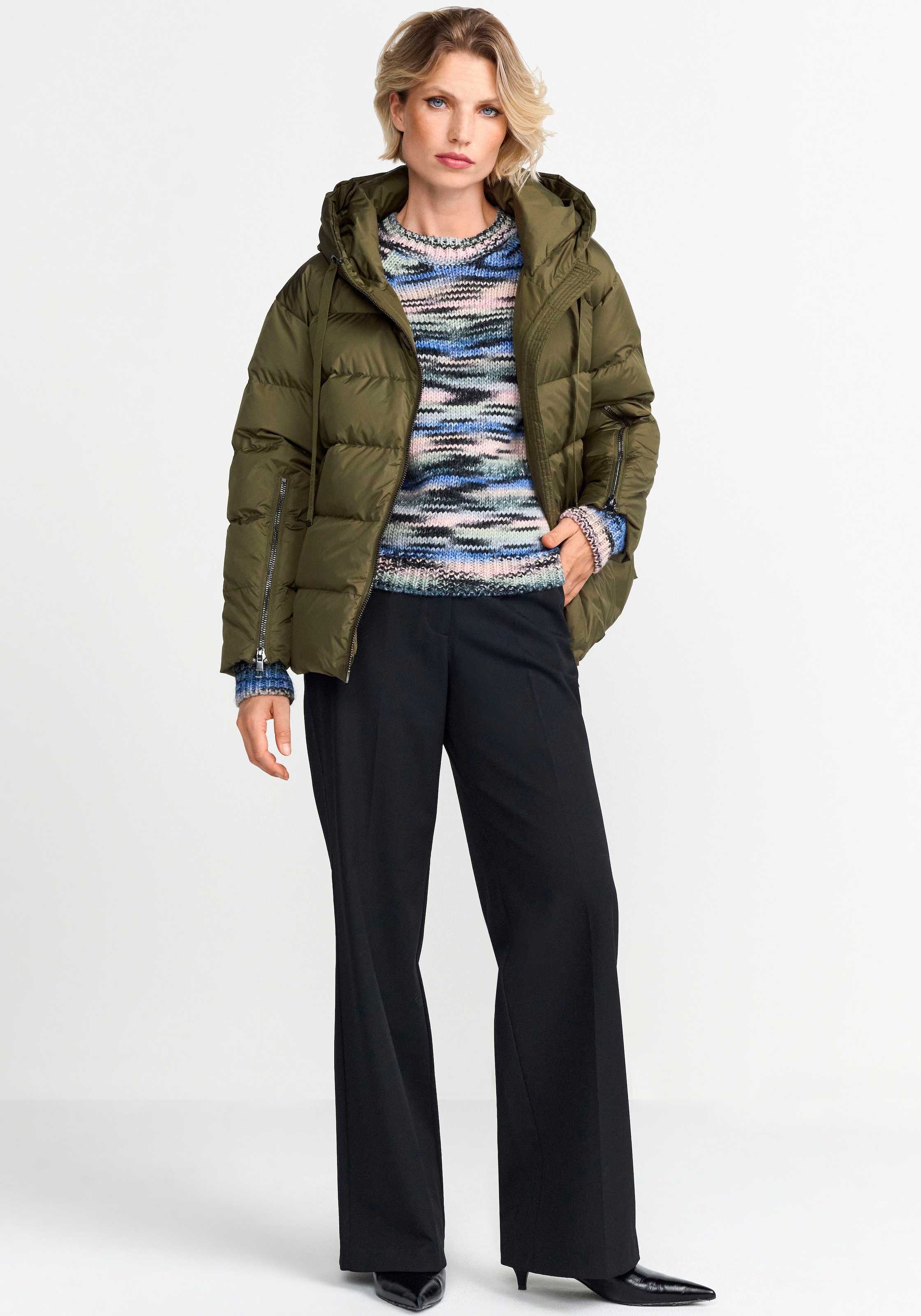 RICHROYAL Steppjacke, mit Kapuze