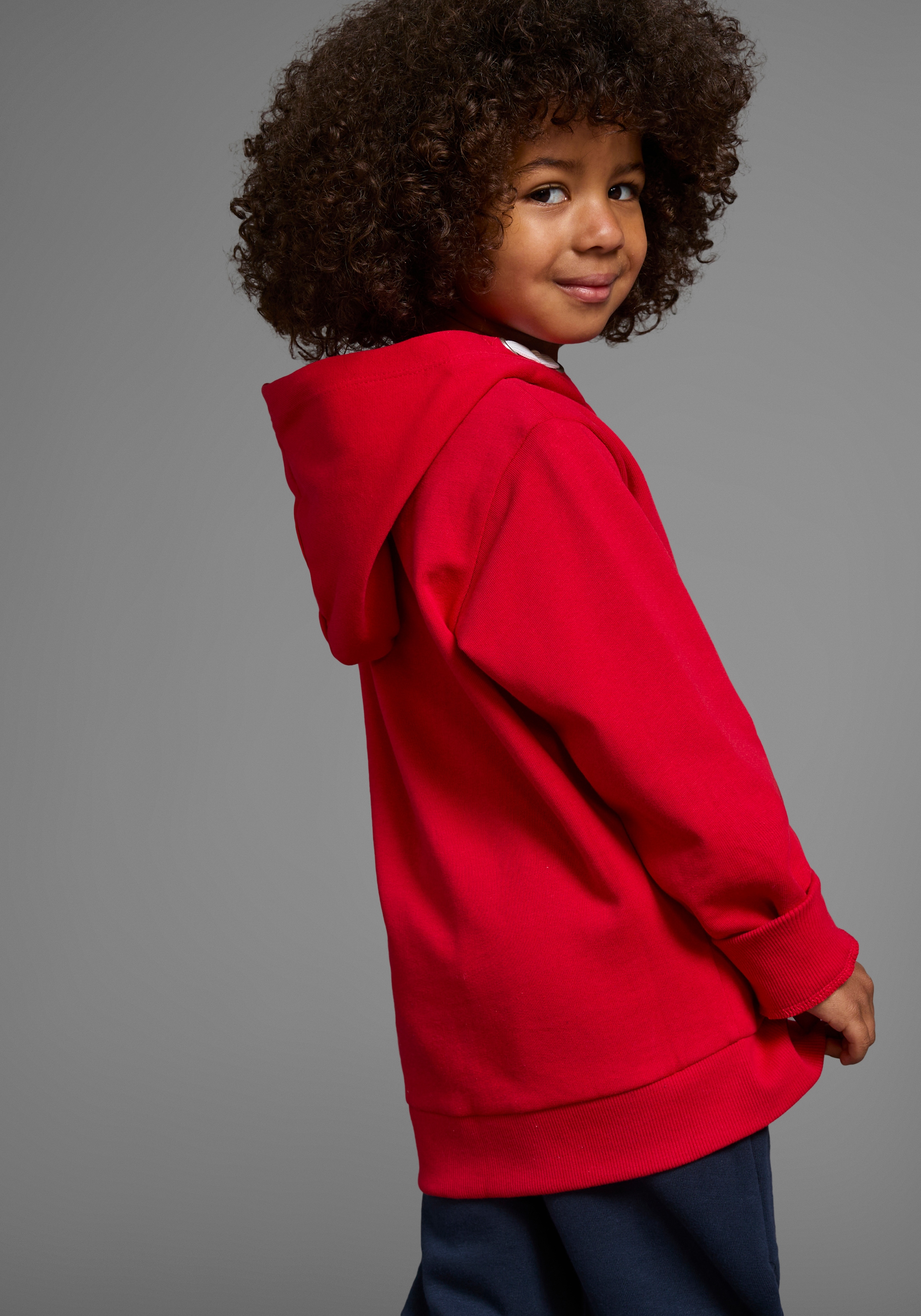 KIDSWORLD Kapuzensweatshirt »BEST JOB EVER!«, Kapuzensweatshirt mit Traktor-Print