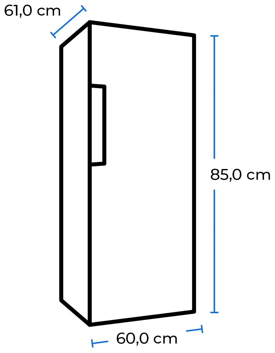 exquisit Kühlschrank, KS18-4-H-170E inoxlook, 85,0 UNIVERSAL breit bestellen | cm 60,0 cm hoch, online