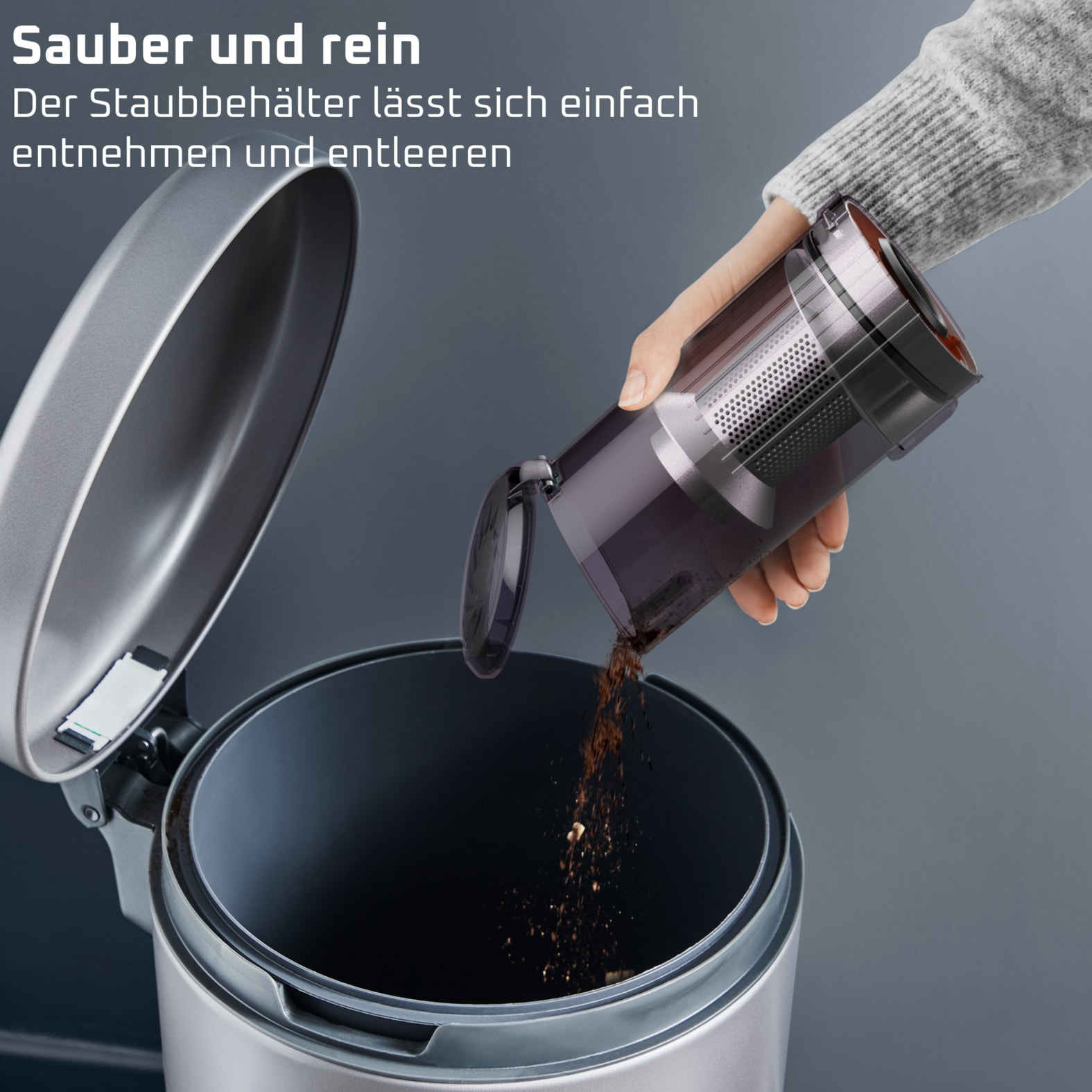 Rowenta Akku-Handstaubsauger »13.60 Allergy, hohe Saugleistung, ultraleicht, Flex-Gelenk, LED-Licht« sehr leicht, automatische Saugleistungsanpassung, RH9A36