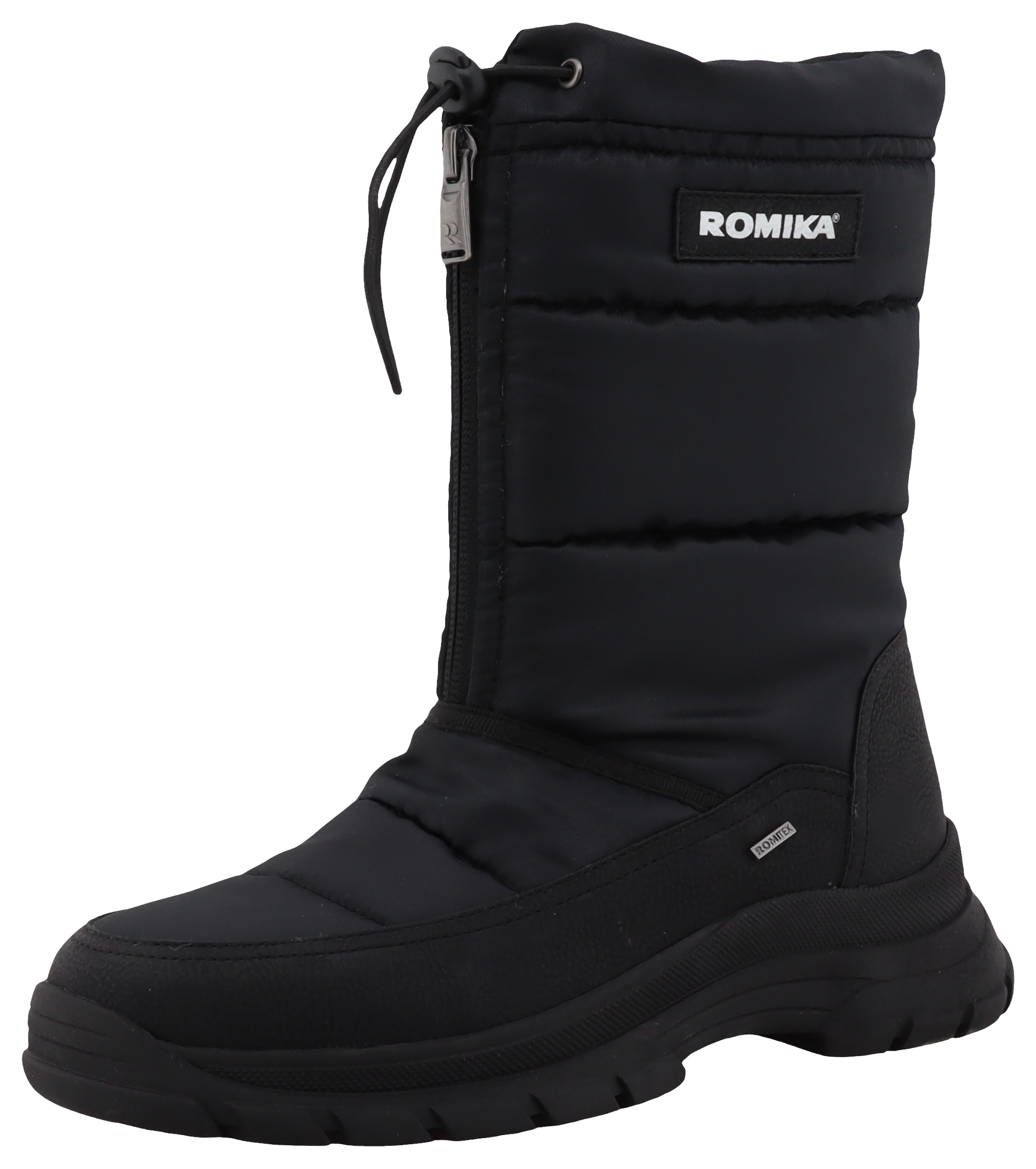 Winterstiefel, Keilabsatz, Schlupfstiefel mit wasserabweisender ROMITEX-Membran