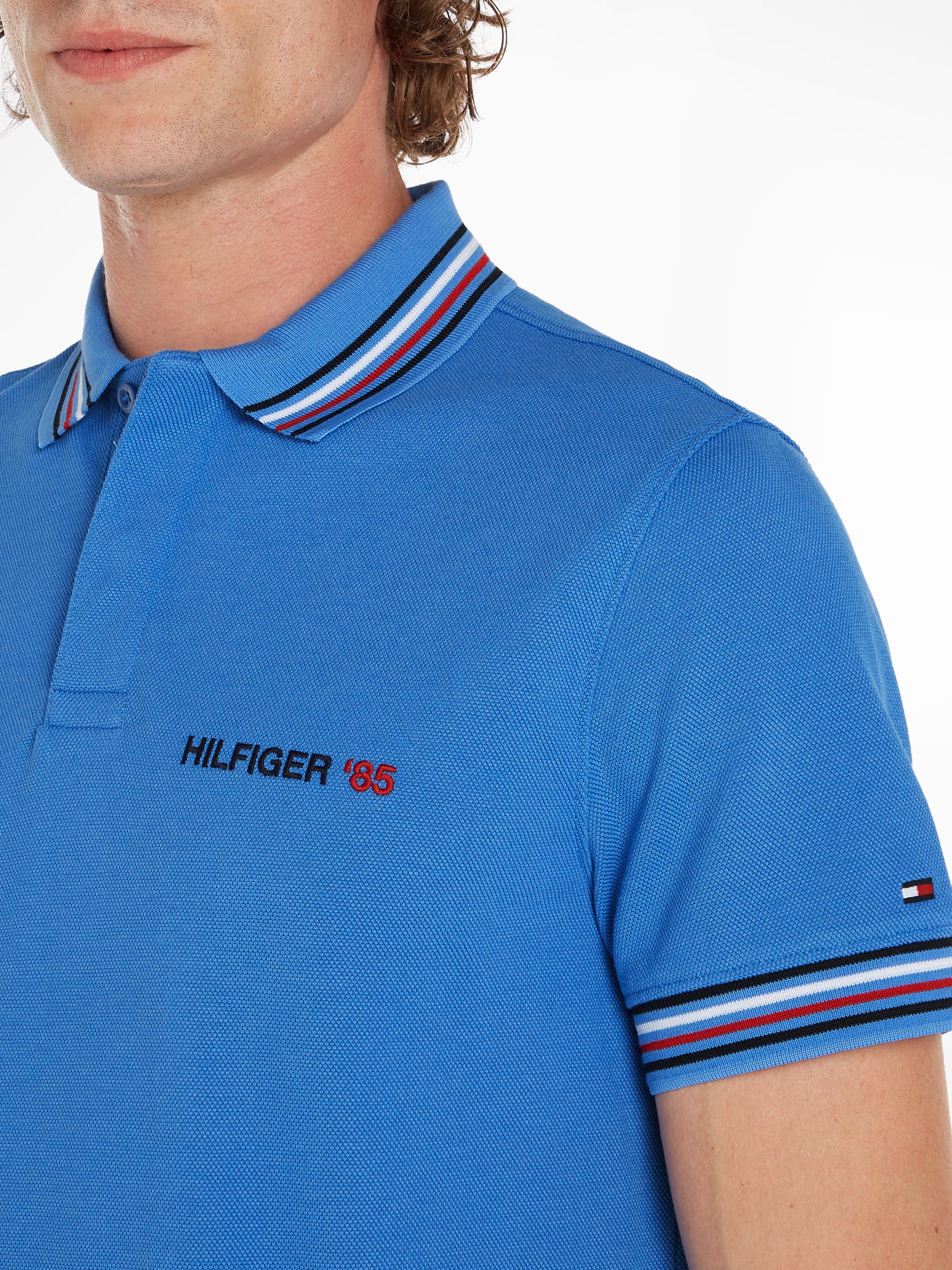 Tommy Hilfiger Poloshirt »CONTRAST GLOBAL STRIPE REG POLO«, mit kontrastfarbenen Details