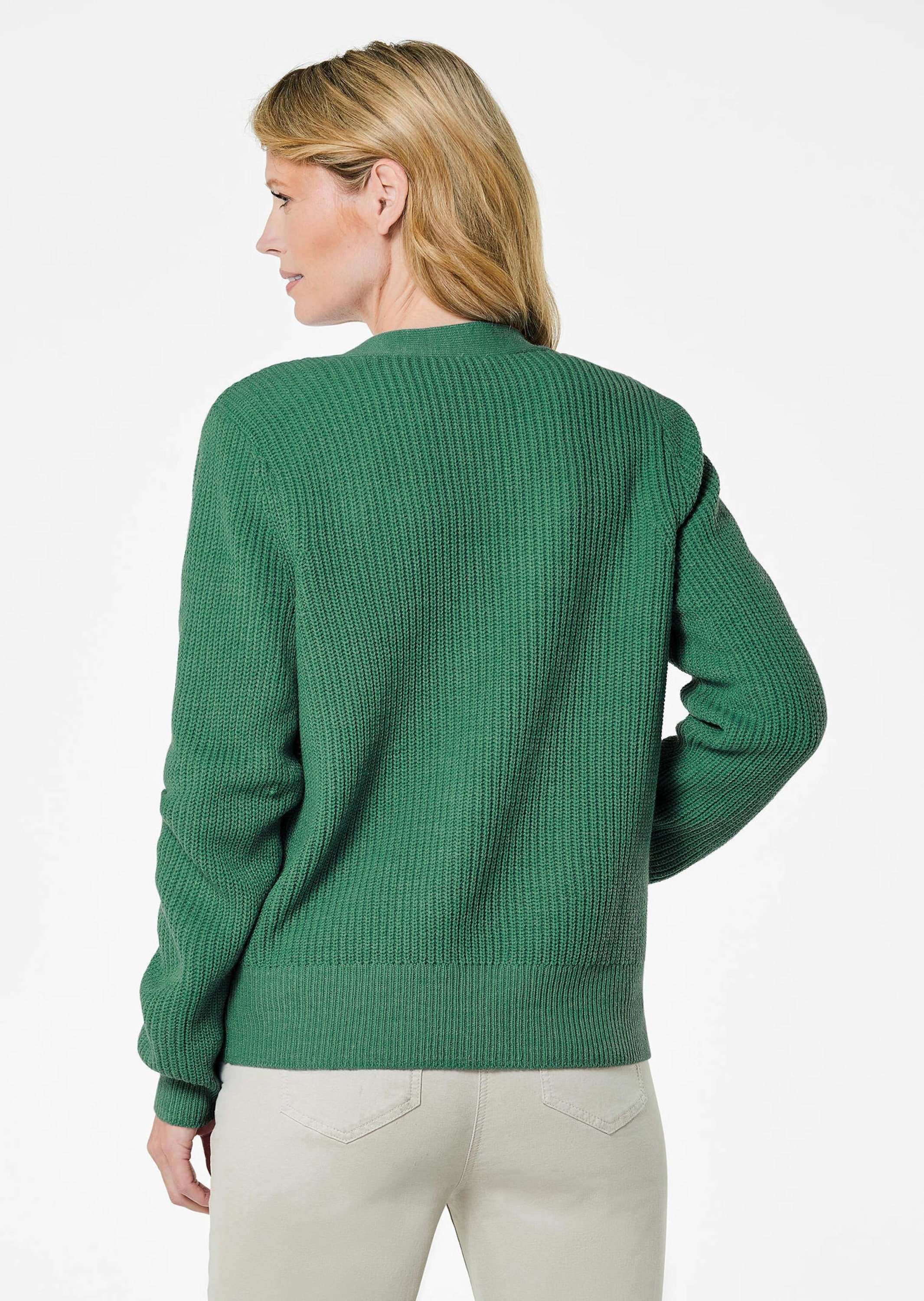 GOLDNER Strickjacke »Pflegeleichte Strickjacke in hochwertiger Rippenstruktur«