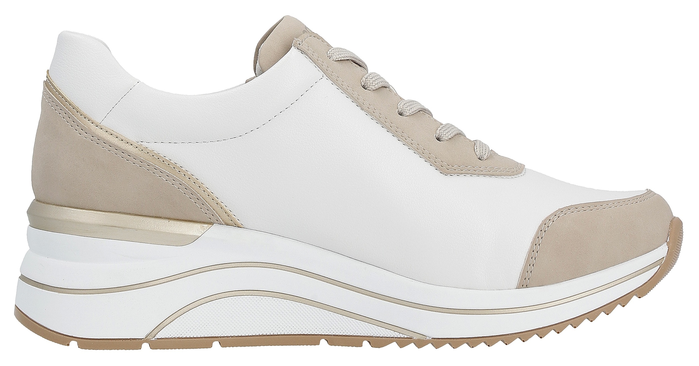 Remonte Keilsneaker, Freizeitschuh, Halbschuh, Schnürschuh, vegane Verarbeitung