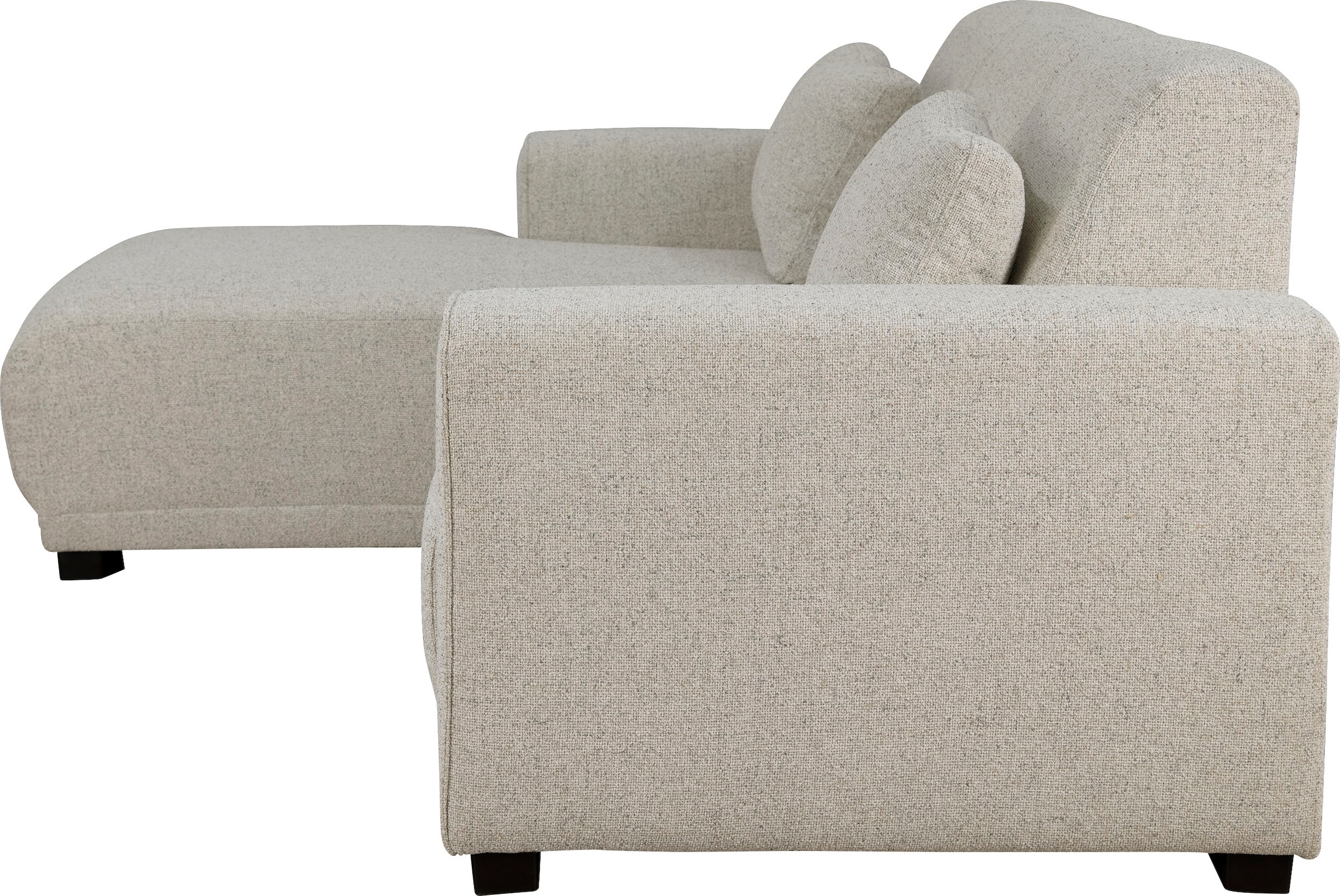 Home affaire Ecksofa »BORNHOLM L-Form mit Recamiere, Maße B/T/H: 234/162/85 cm«, Recamiere links oder rechts bestellbar, Wellenfederung, inkl. 2 Kissen