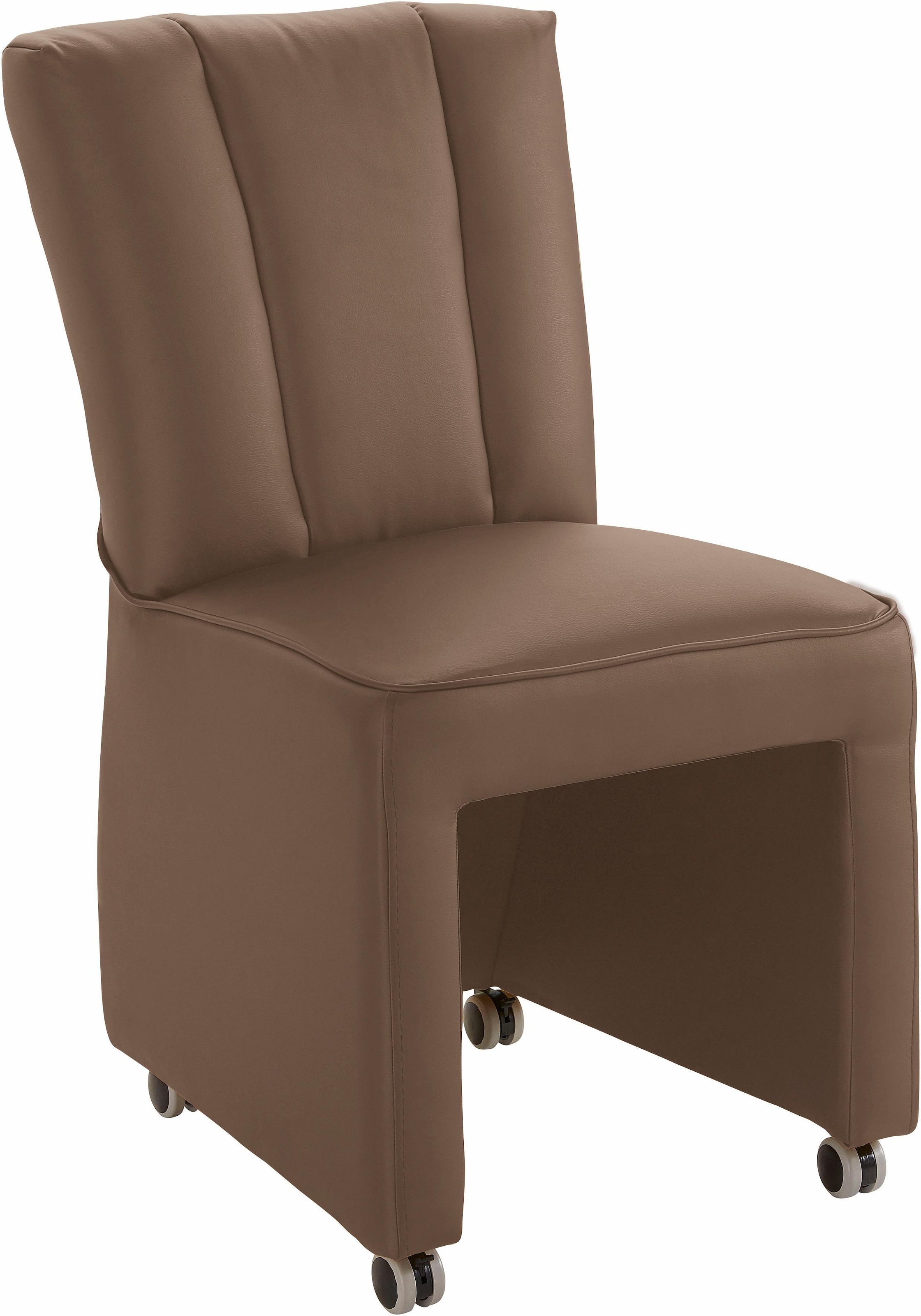 exxpo - sofa fashion Sessel »Costa, Loungesessel, Hochlehnsessel,  auf Rollen, Komfortsitzhöhe 53cm« kompakt und bequem, Breite 52 cm