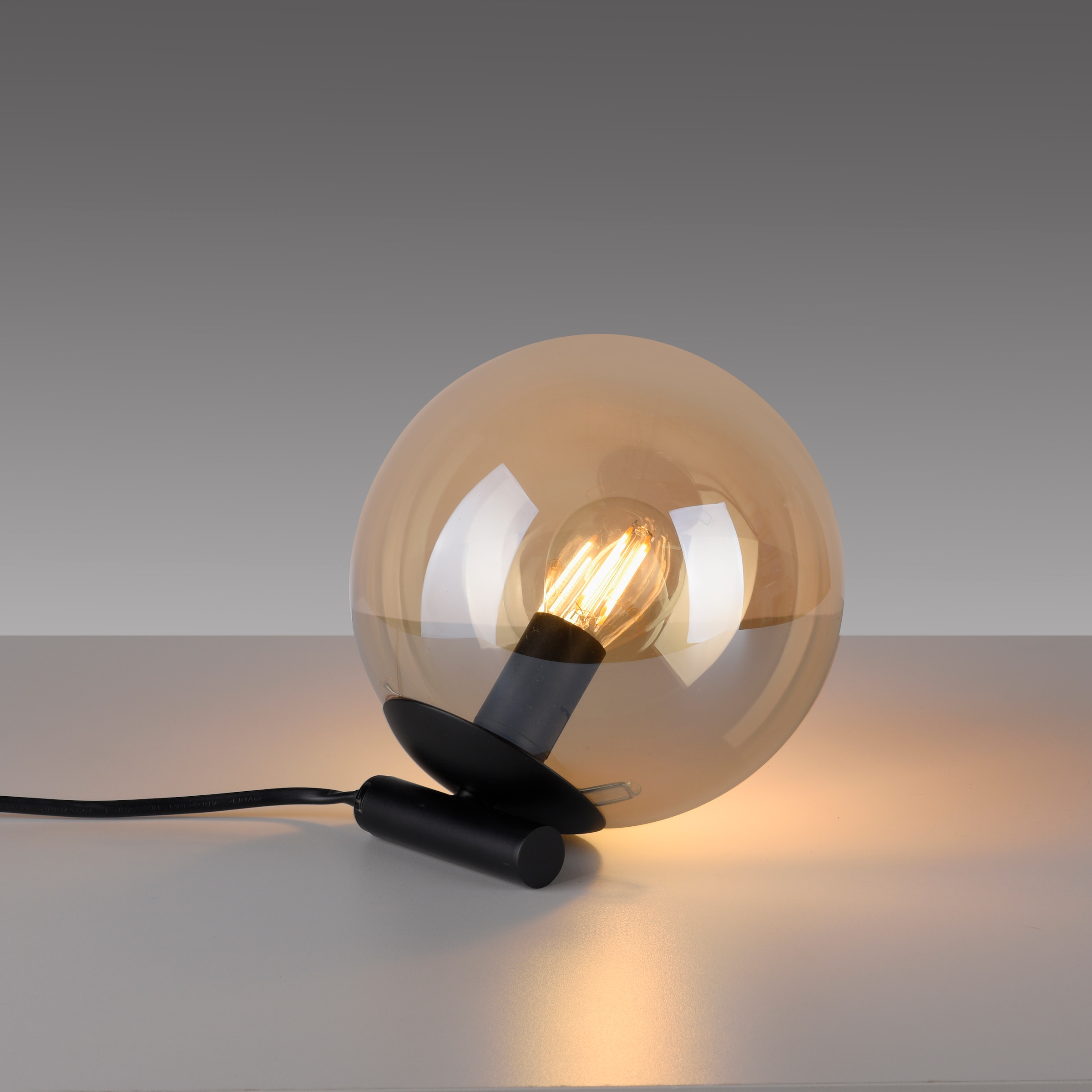 my home Tischleuchte »Nymölla« E14 Tischleuchte mit großer Glaskugel, amberfarben oder opal matt weiß