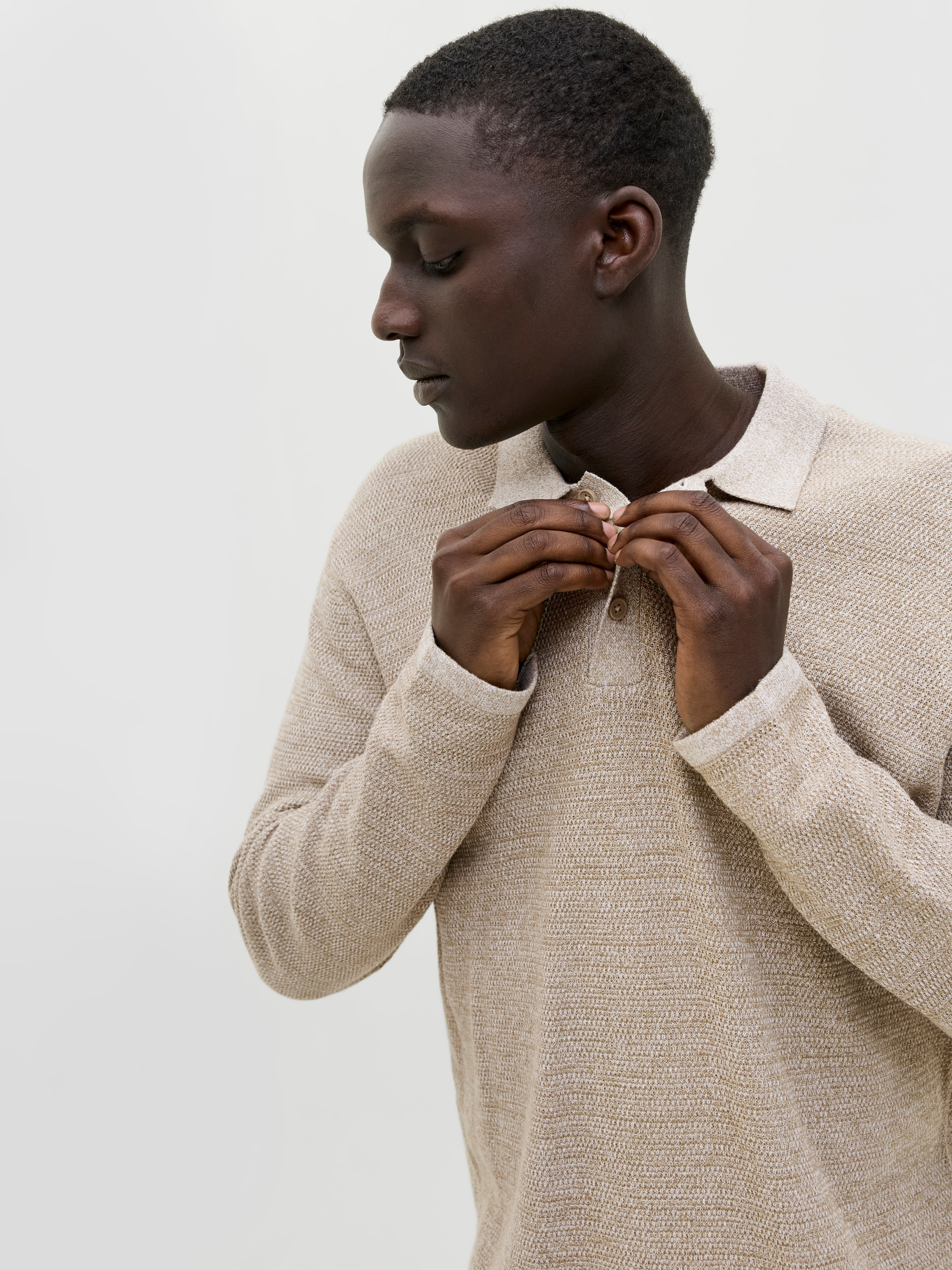 Jack & Jones Strickpullover »JJEGEORGE KNIT POLO LS SN«