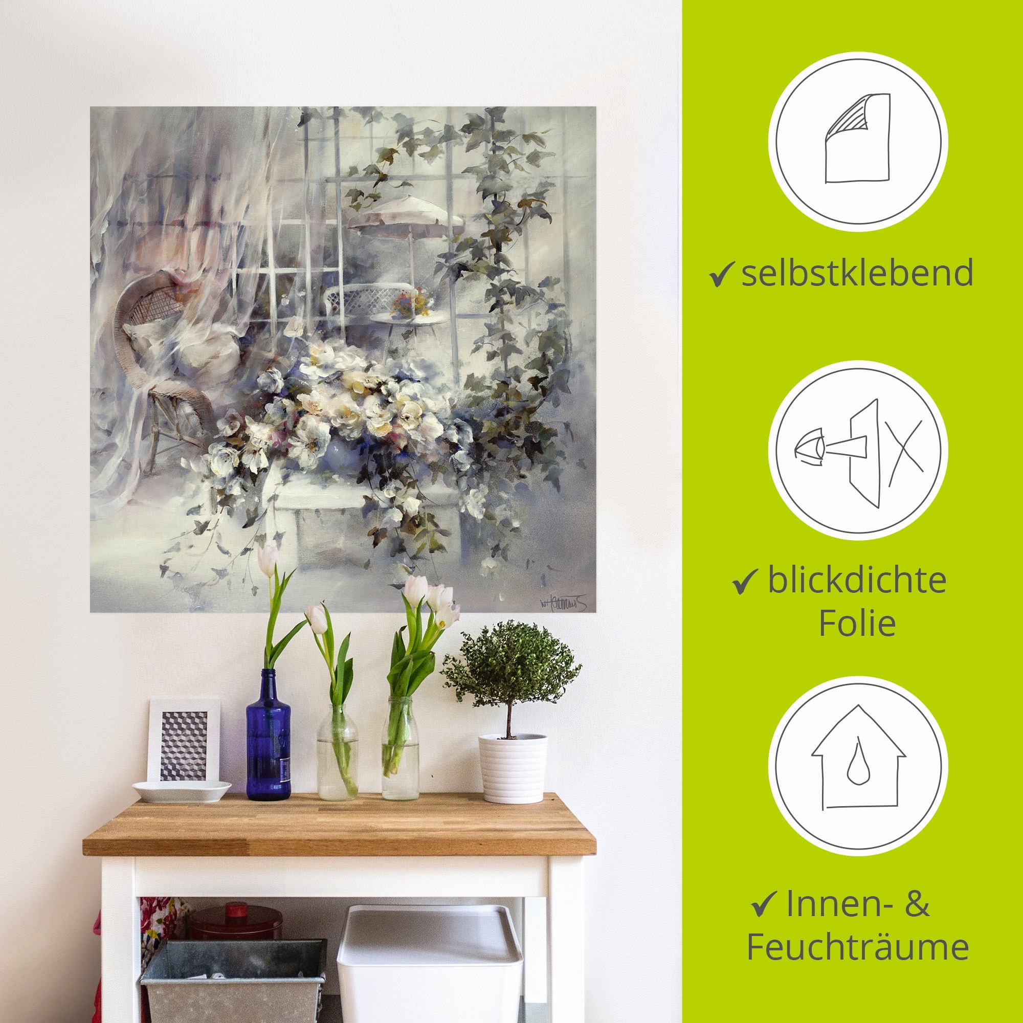 Artland Wandbild »Bezaubernde Moment«, Blumen, (1 St.), als Leinwandbild, Poster, Wandaufkleber in verschied. Größen