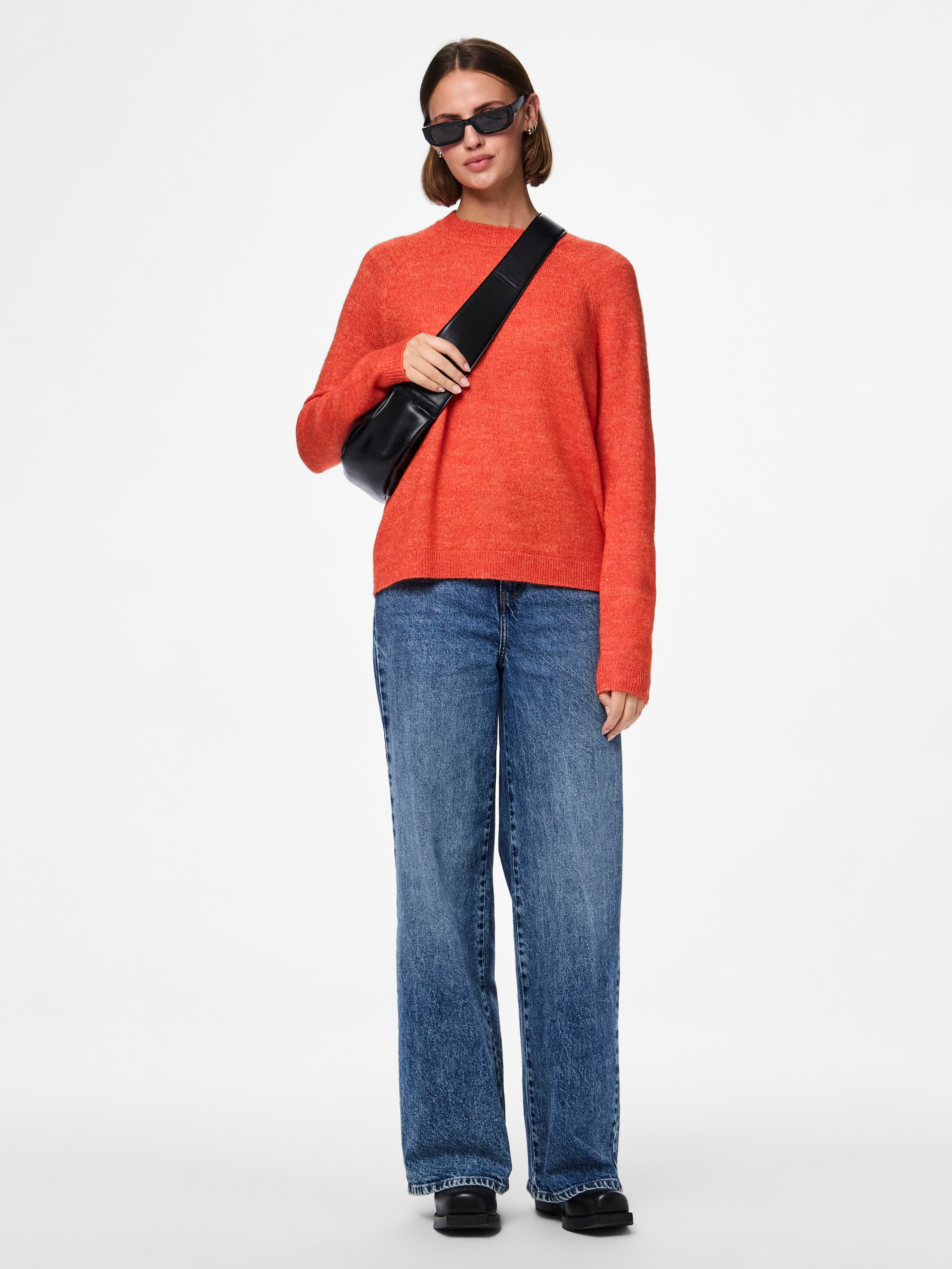 pieces Strickpullover »PCJULIANA LS O-NECK KNIT NOOS BC«