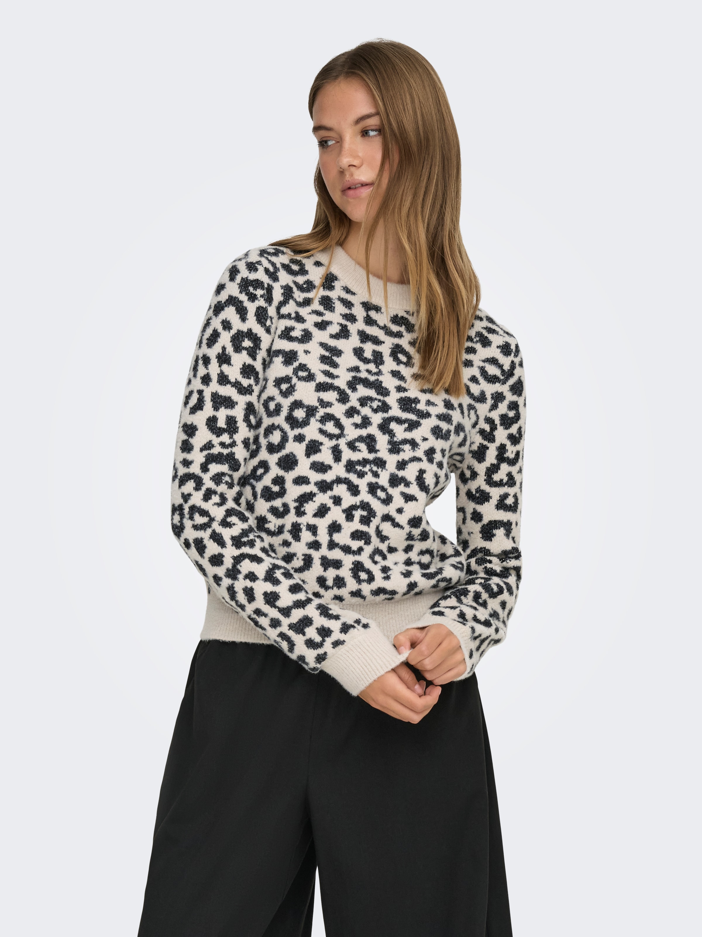 JDY Strickpullover »JDYLORRAINE ANIMAL L/S PULLOVER KNT NOOS«