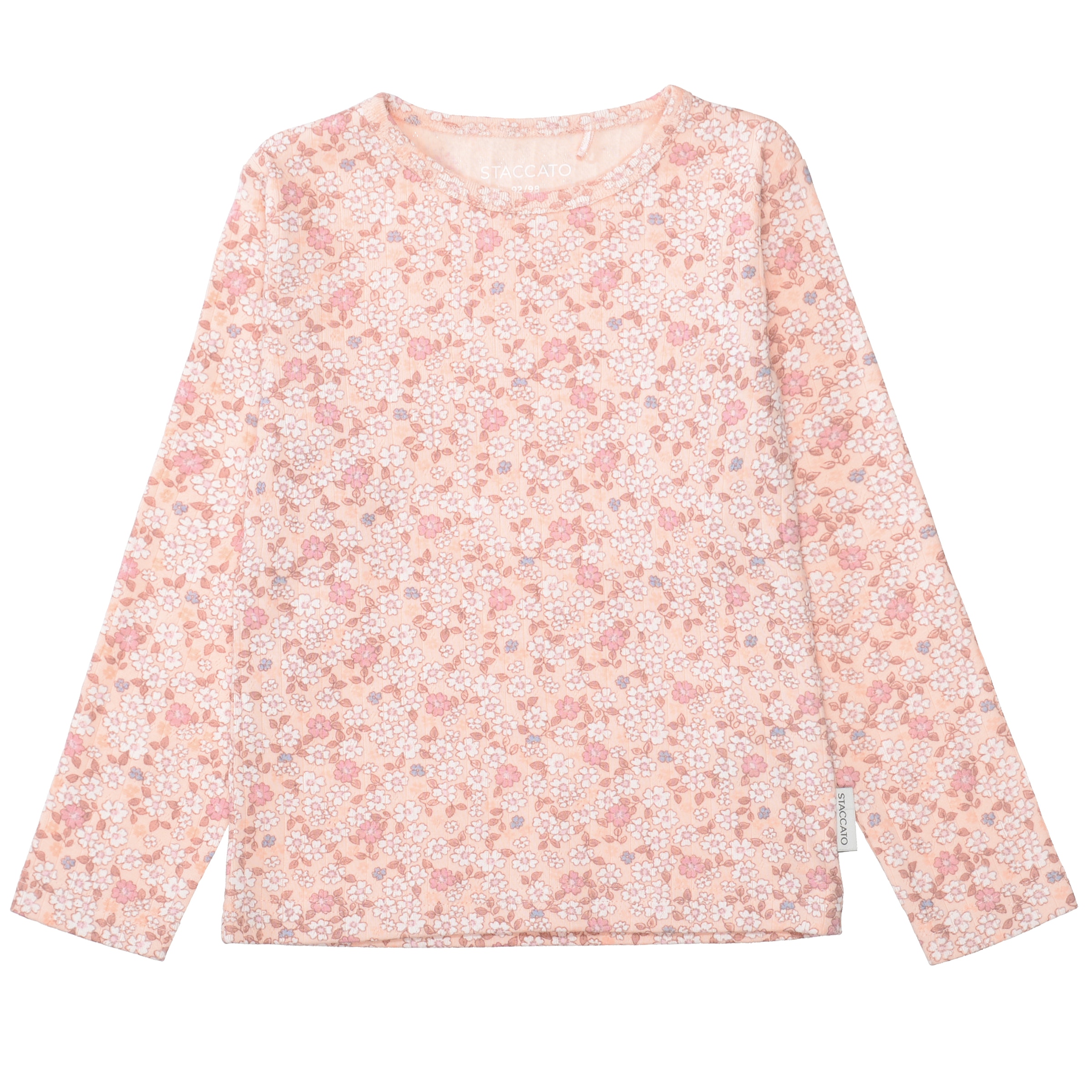 STACCATO Langarmshirt 2 tlg. 2er Pack bedruckt, florales Muster, für Girls