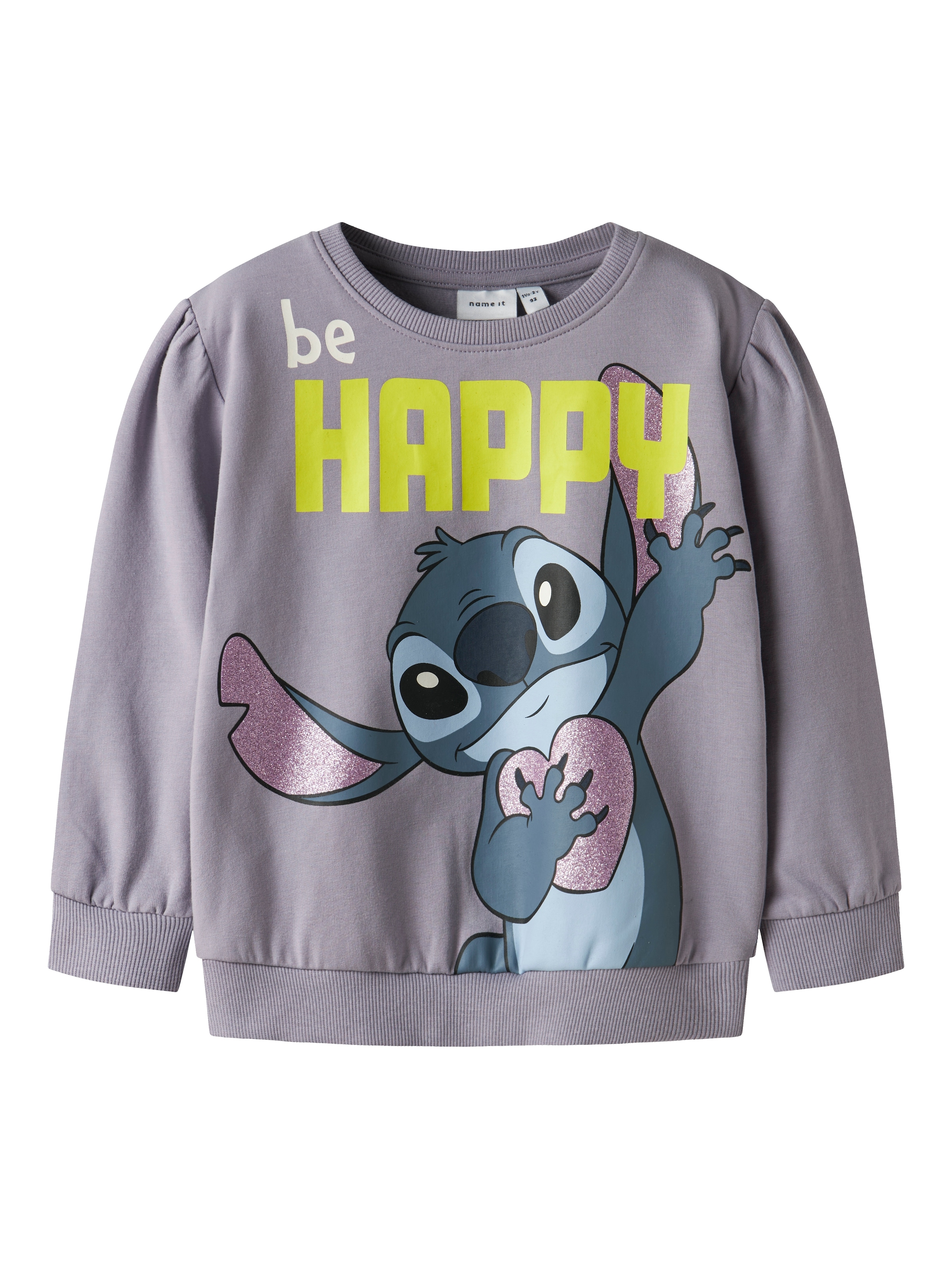 Name It Sweatshirt »NMFDIDI STITCH SWEAT UNB NOOS WDI«, mit Glitzerprint für einen funkelnden und coolen Loo
