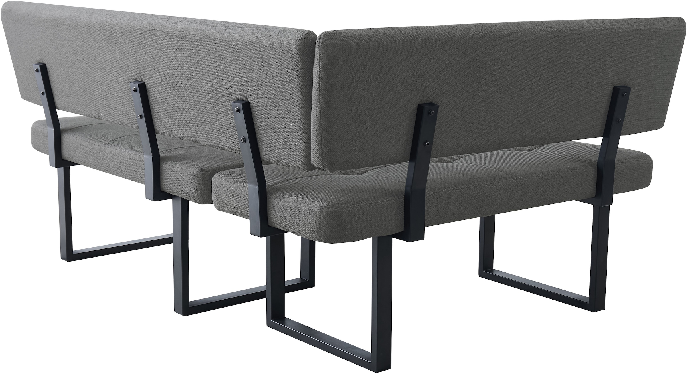 OTTO home Eckbankgruppe »Alabama, 4tlg-Set, Esstisch, Eckbank plus 2 Stühle« Spar-Set, 4 tlg. Sitzgruppe mit Federkern, 2 Freischwingern und Sinterstein-Tisch