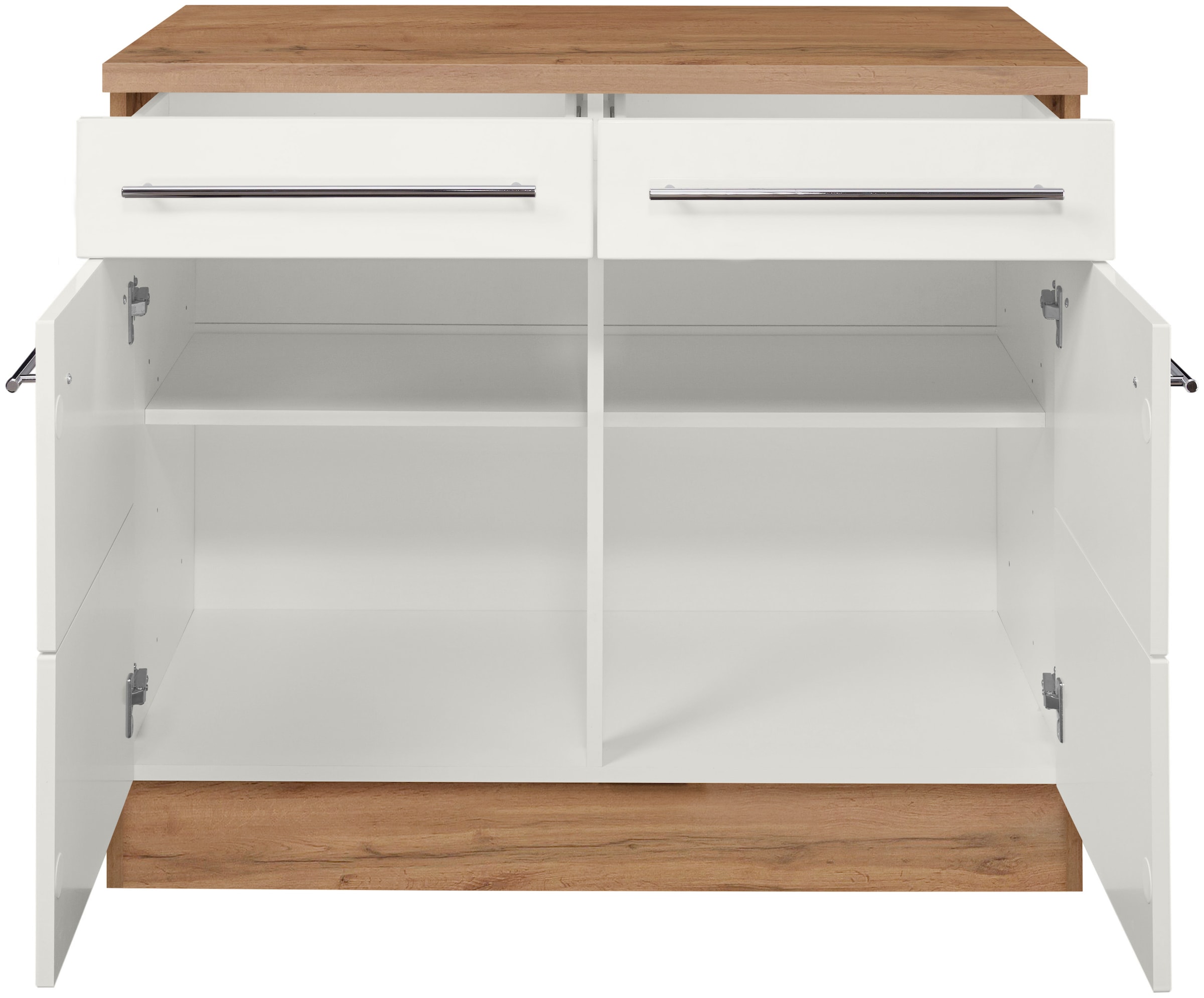 HELD MÖBEL Unterschrank »Wien«, Breite 100 cm, 2 Türen, 2 Schubkästen, für viel Stauraum